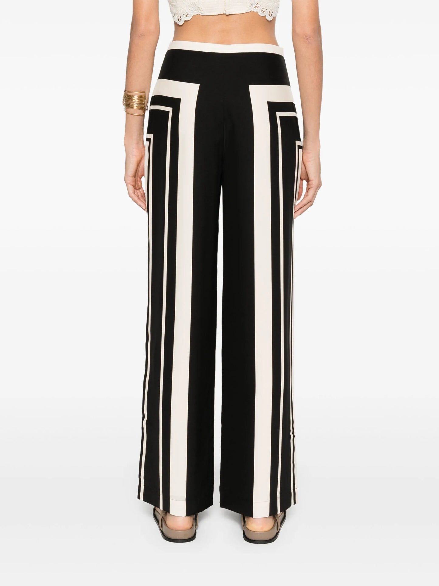 geometric-print trousers