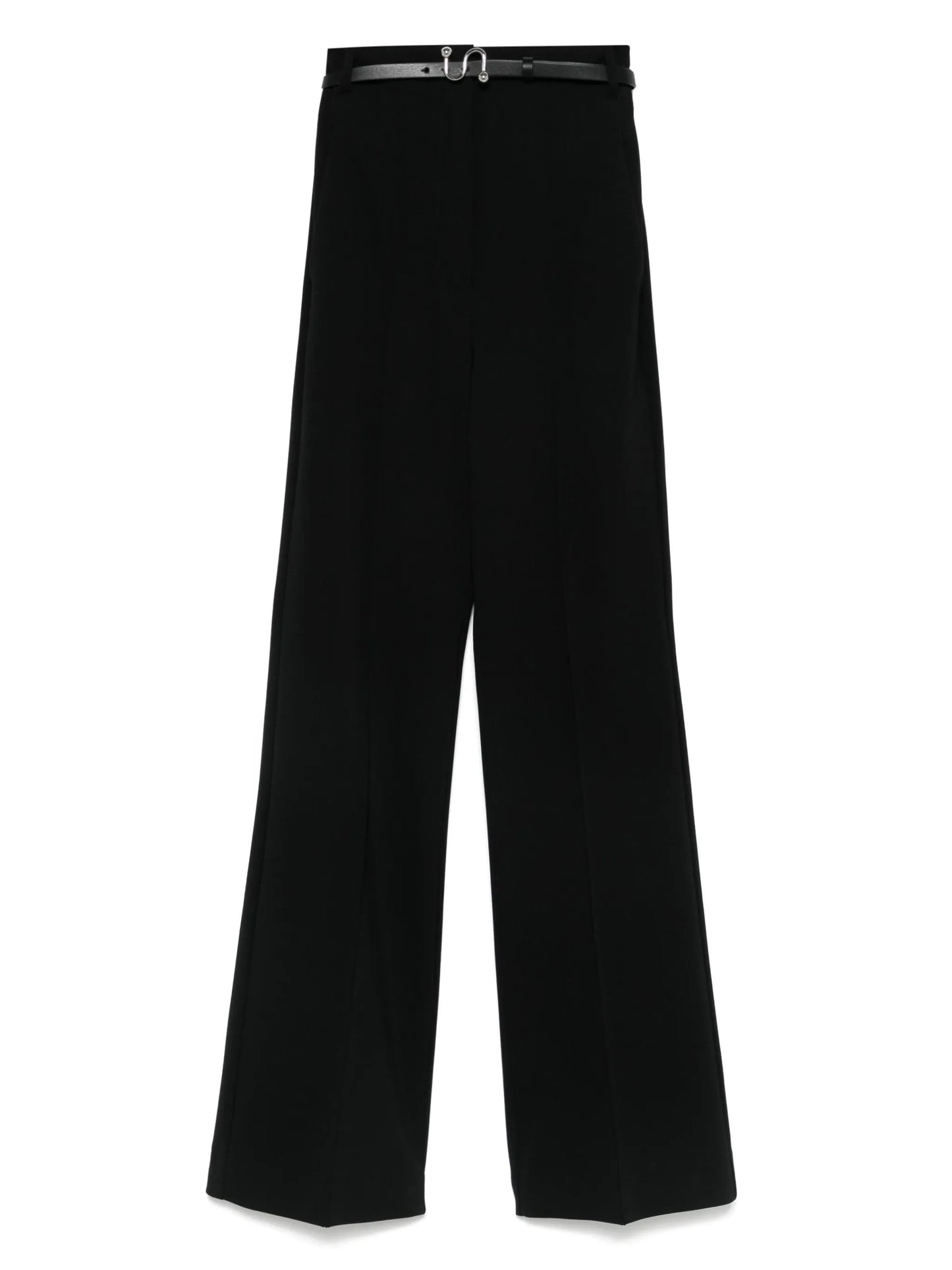 high-waisted trousers