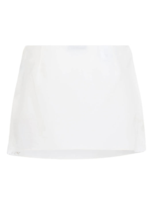 lace-detail mini skirt