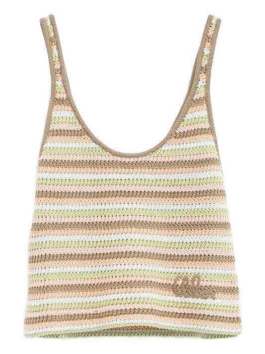 crochet-knit top