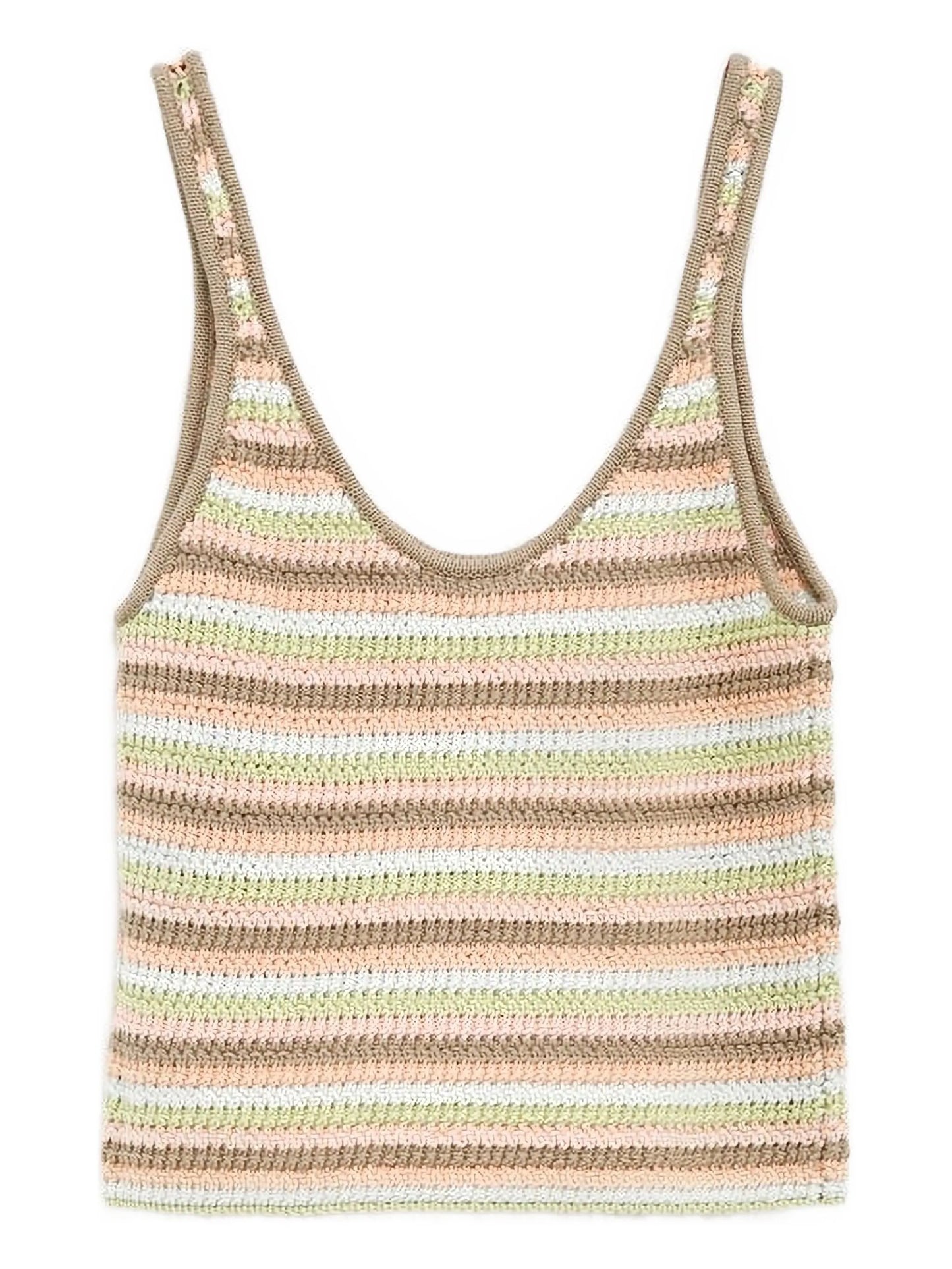 crochet-knit top