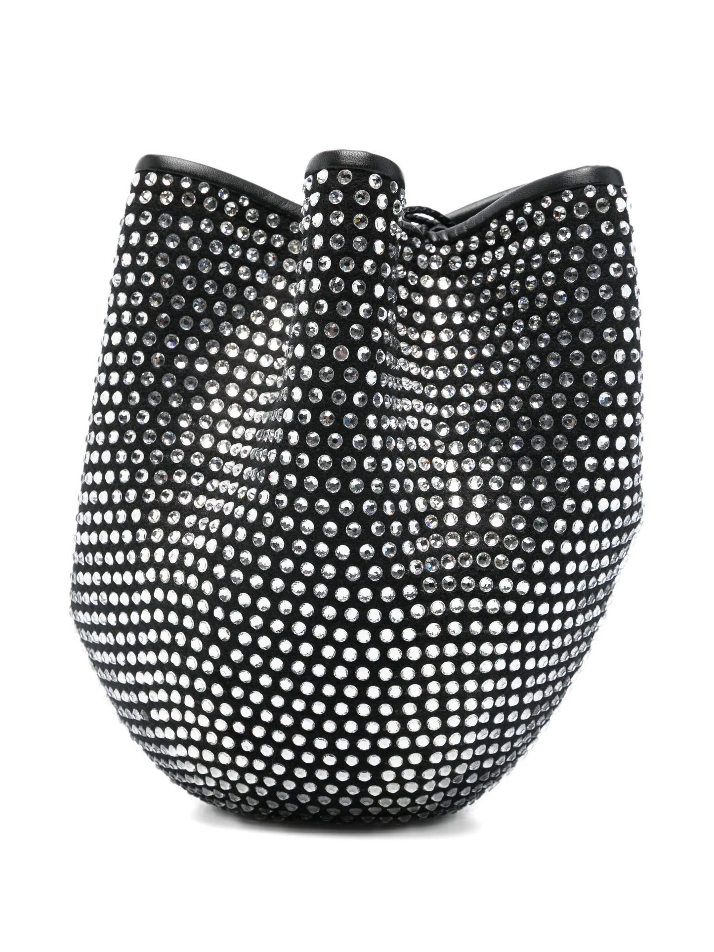 crystal-embellished bucket bag