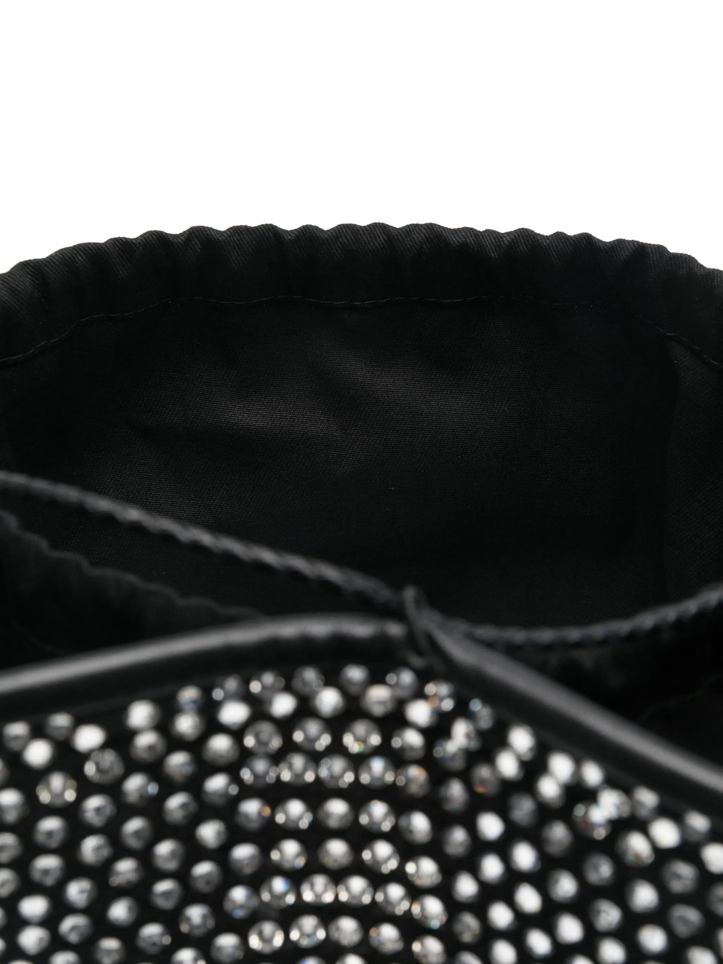 crystal-embellished bucket bag