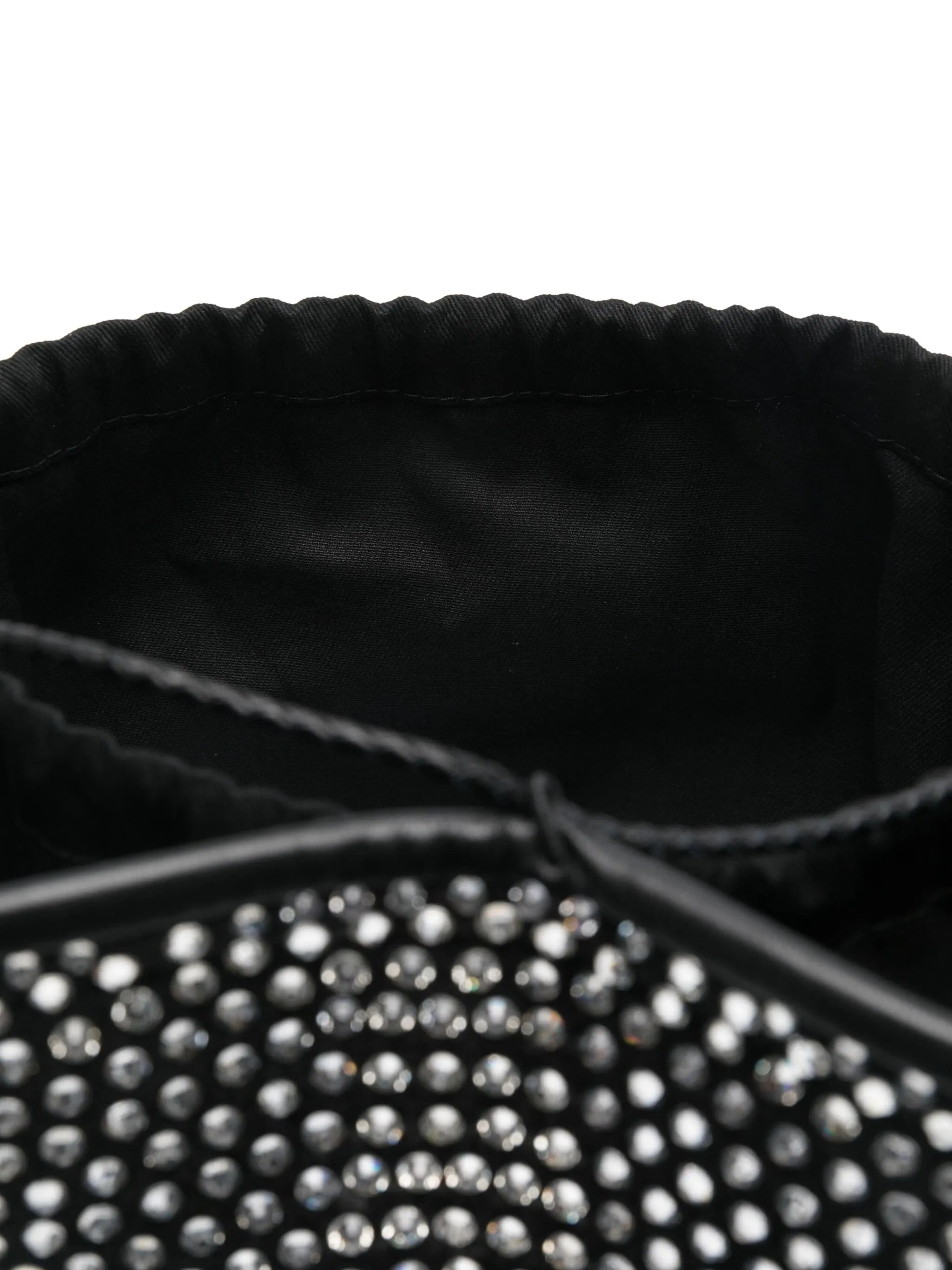 crystal-embellished bucket bag