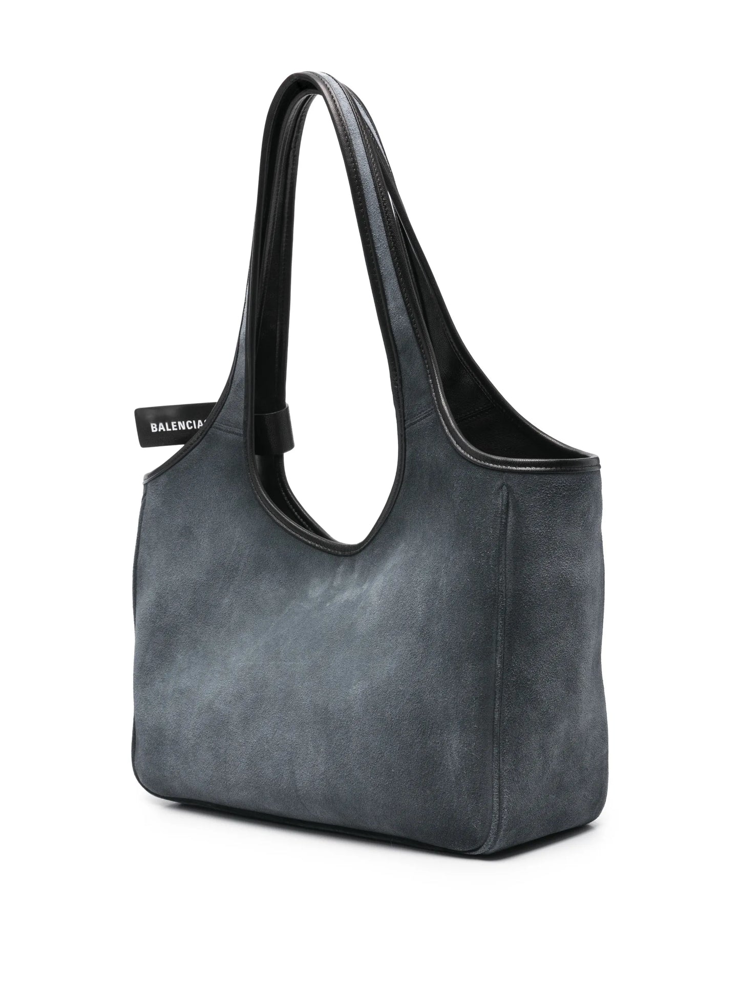 bow suede lau tote bag