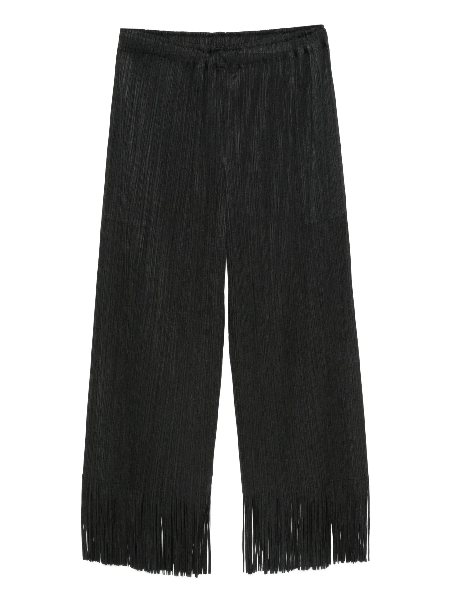 pleated fringe trousers
