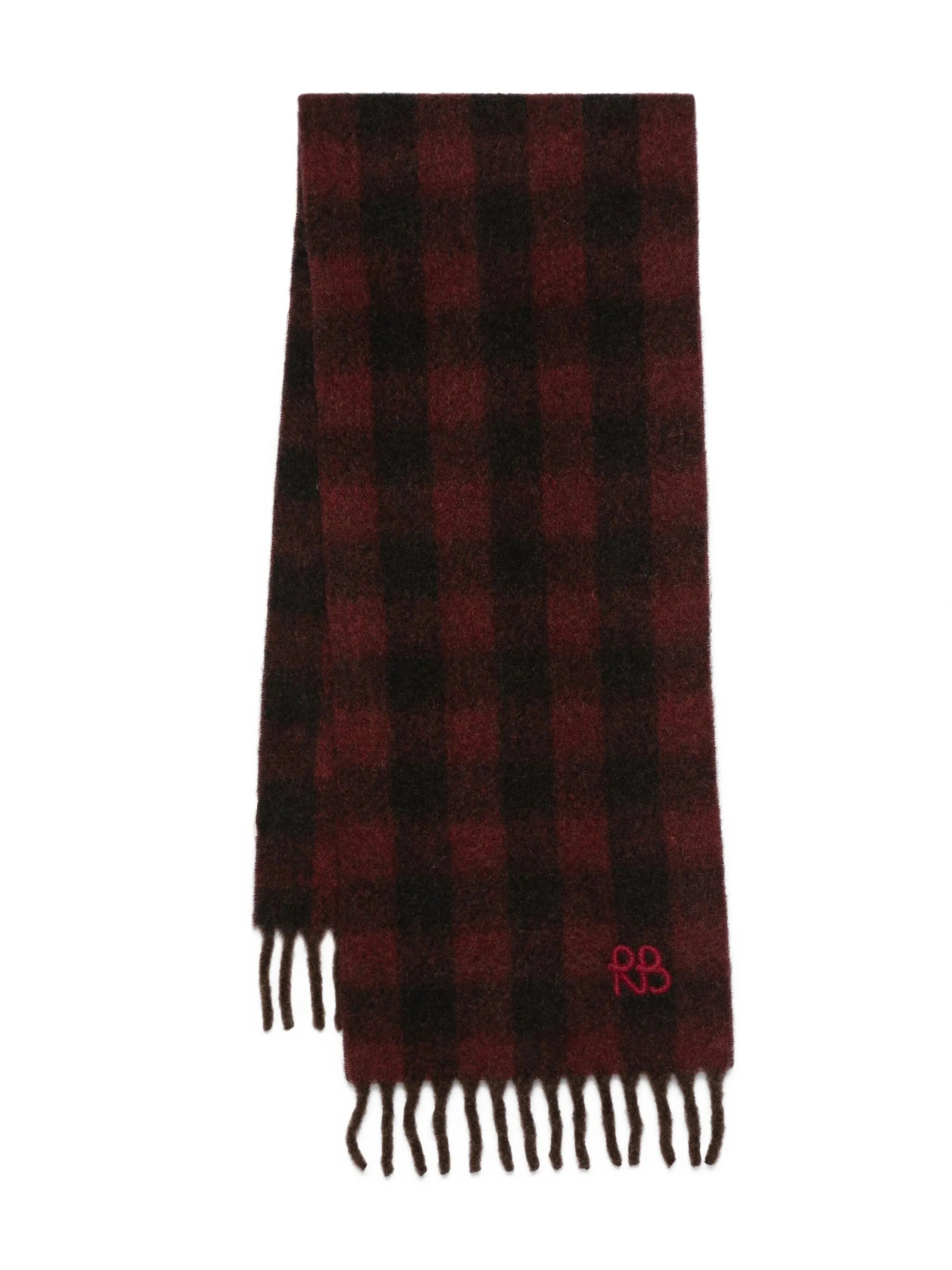 check-print scarf