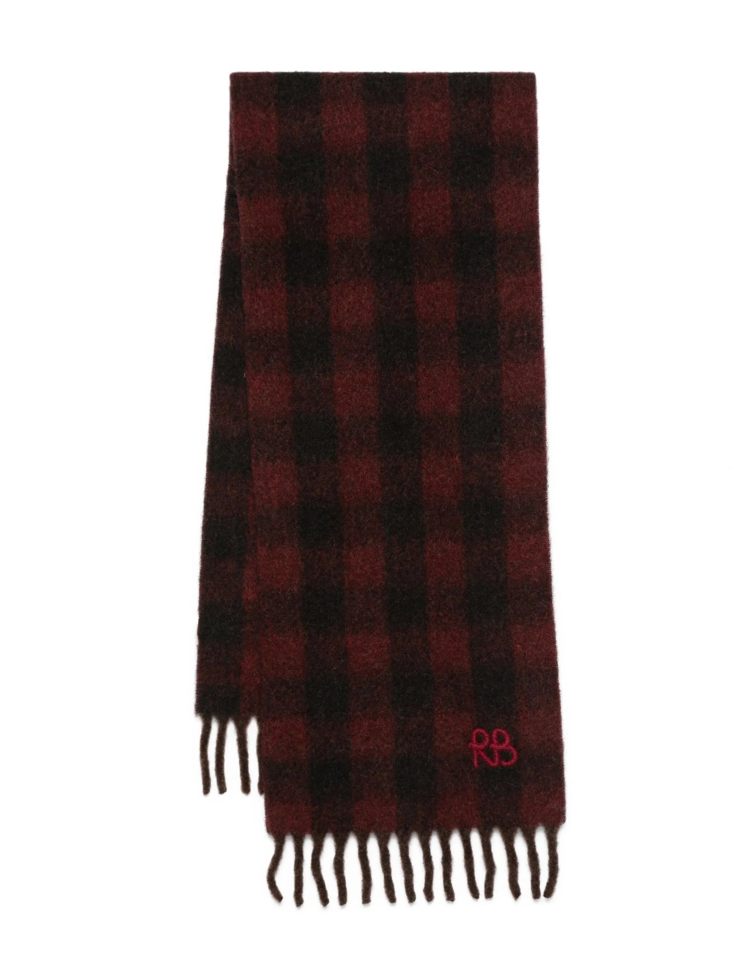check-print scarf