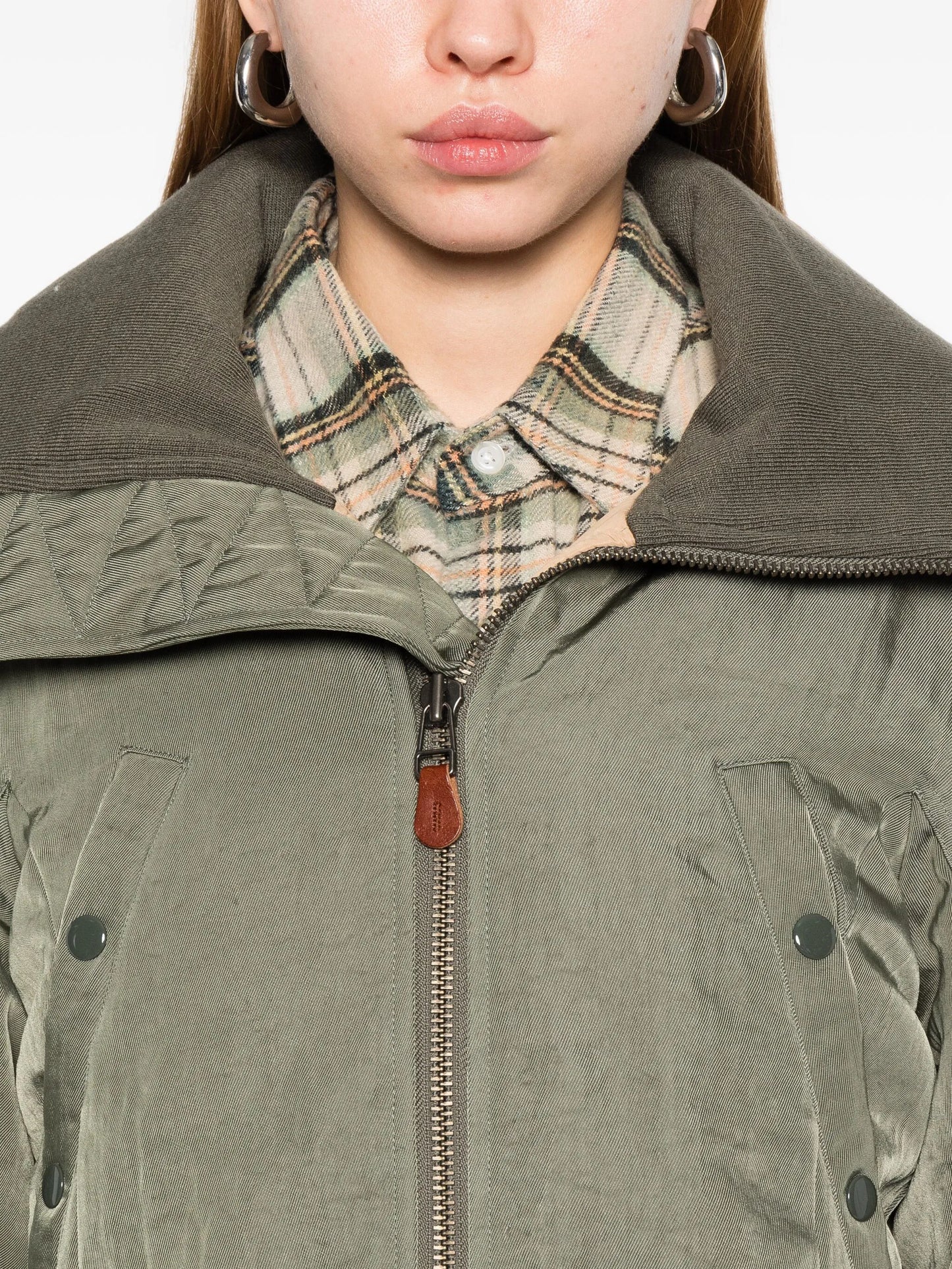 zip-up bomber jacket