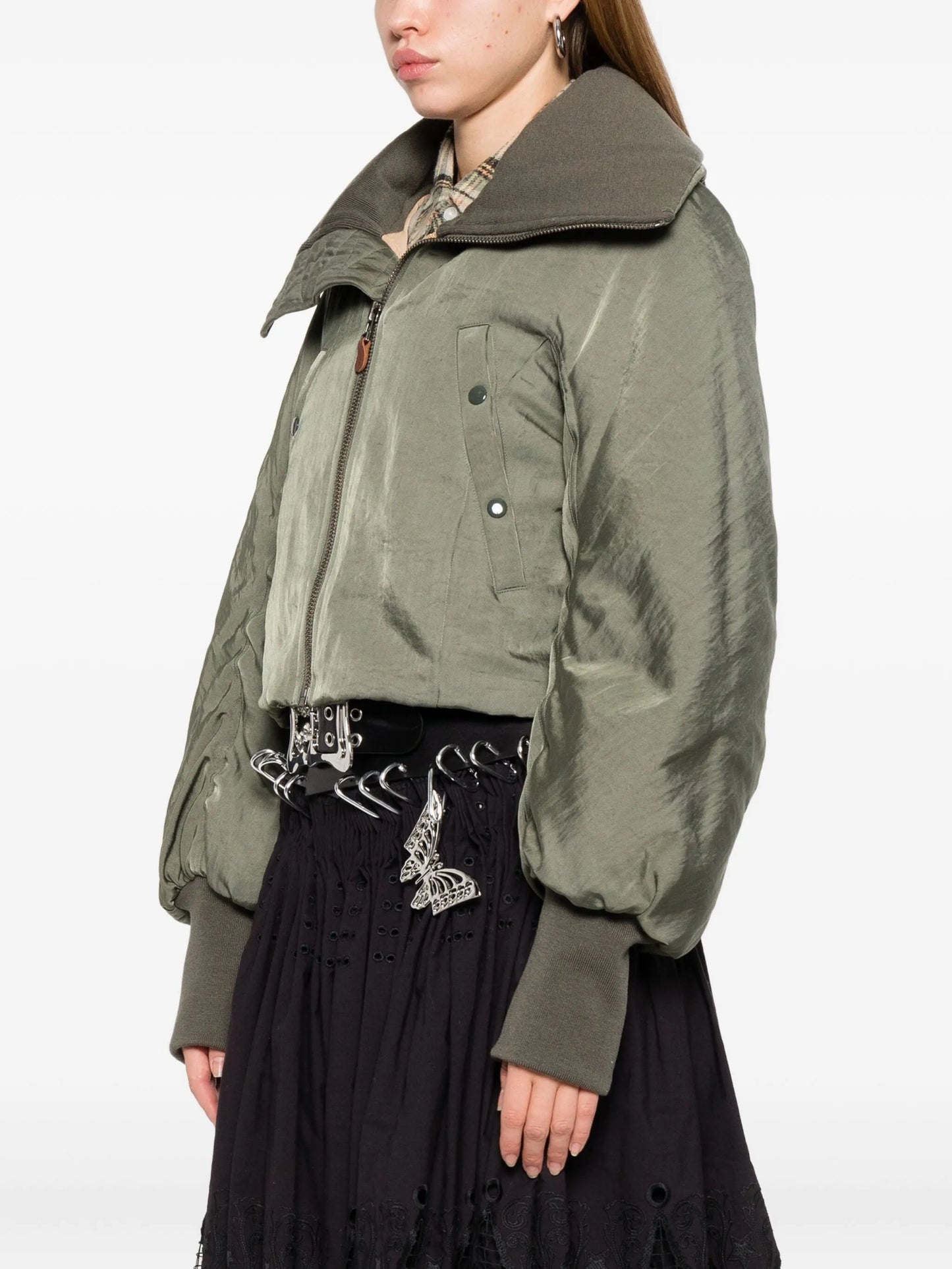 zip-up bomber jacket