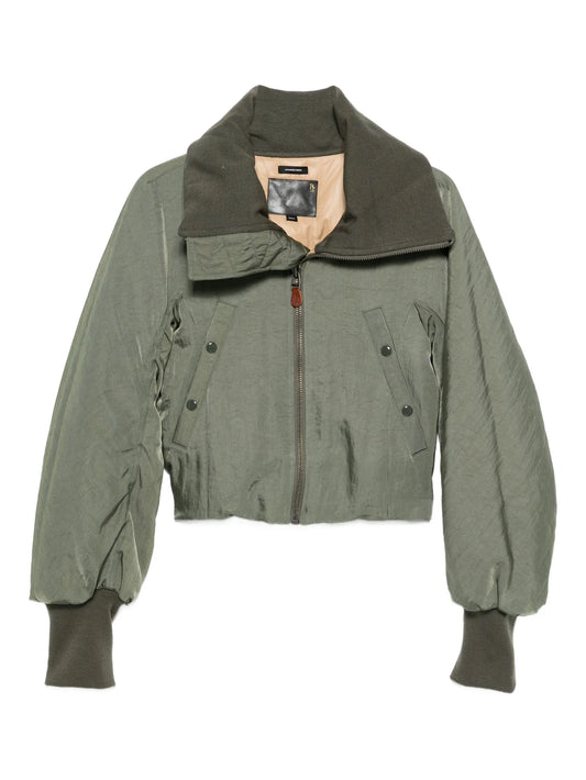 zip-up bomber jacket