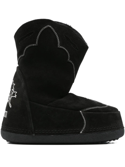 suede cowboy boots
