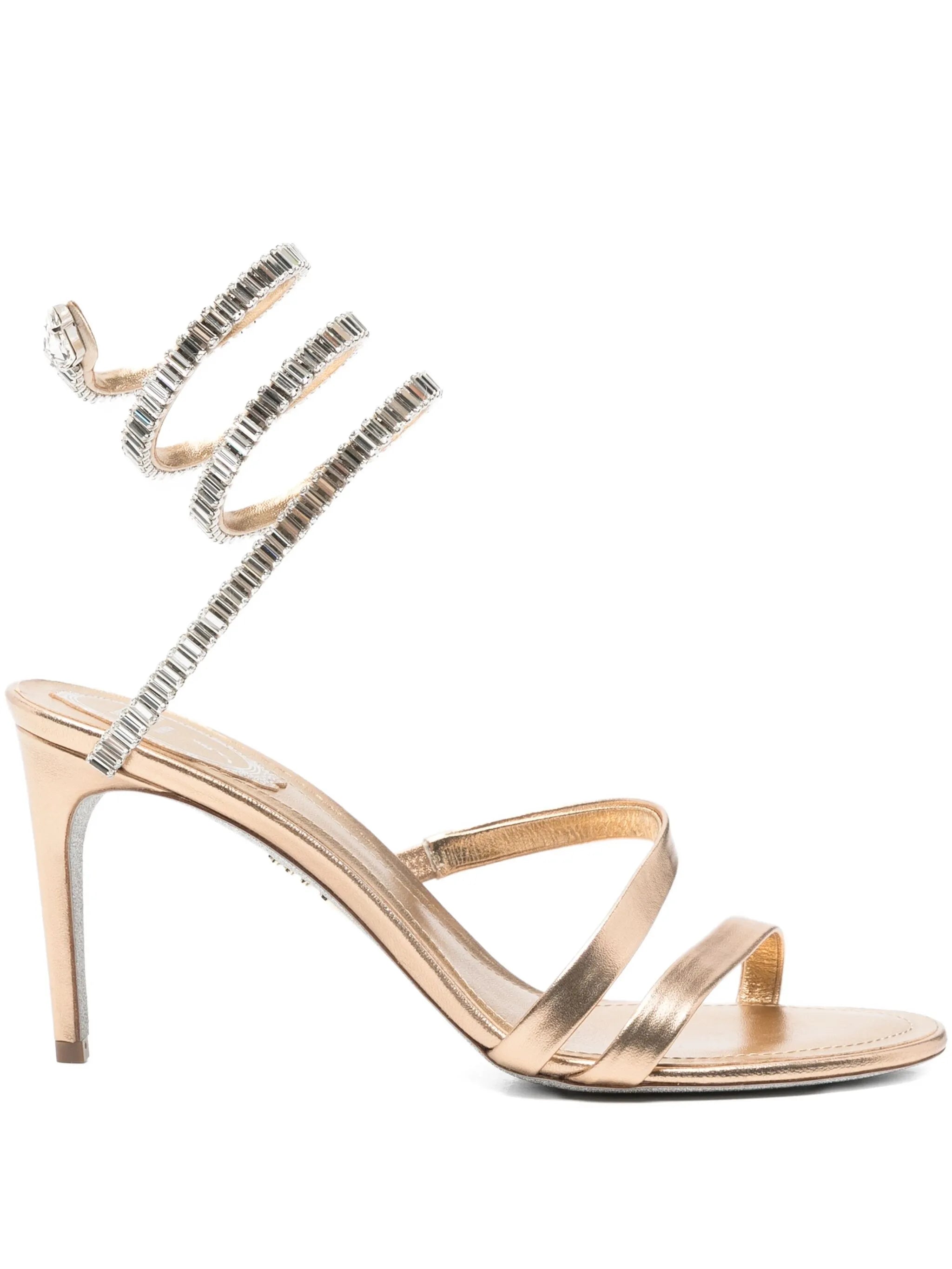 80mm crystal-embellished heeled sandals