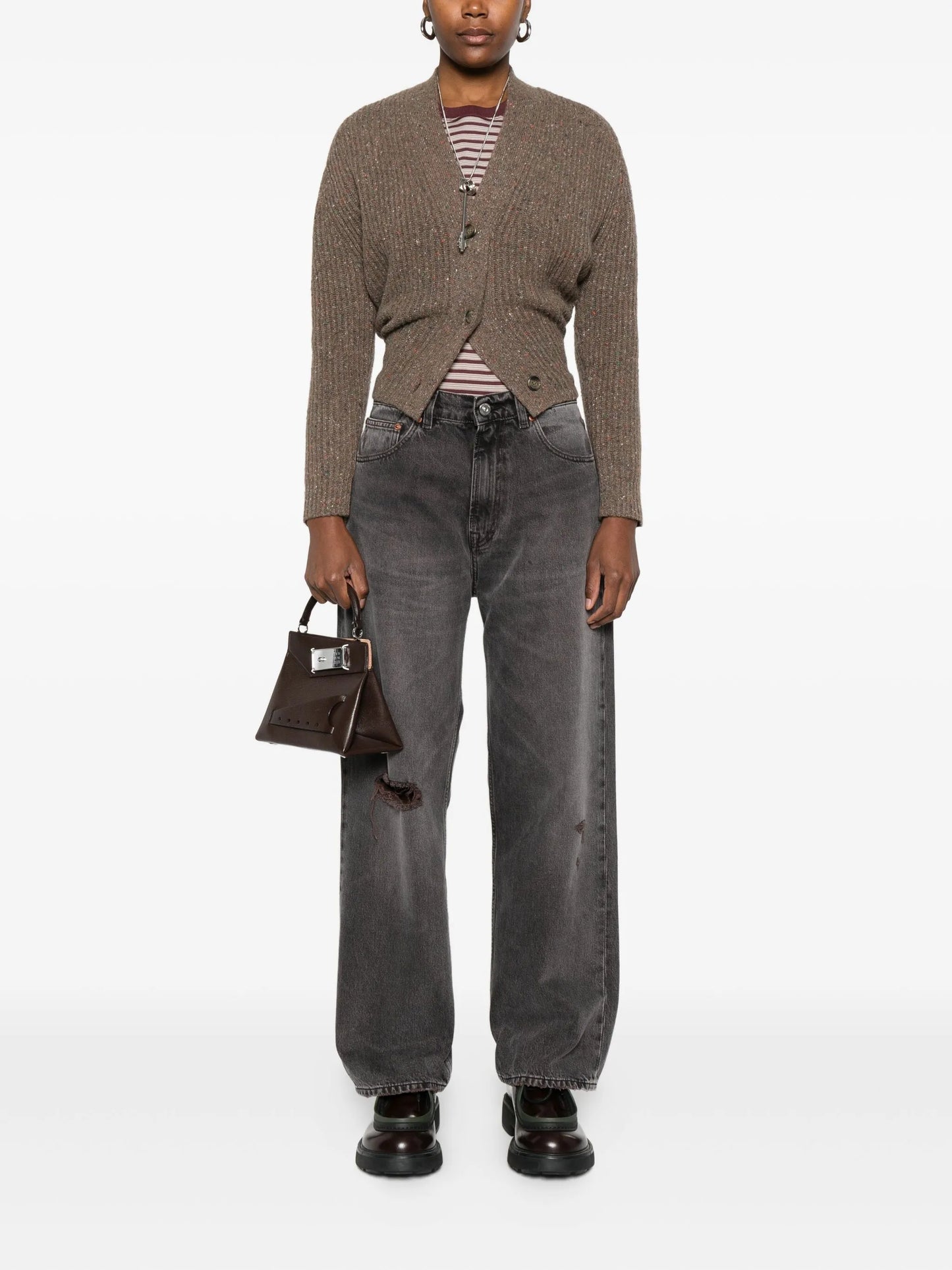 ribbed cardigan