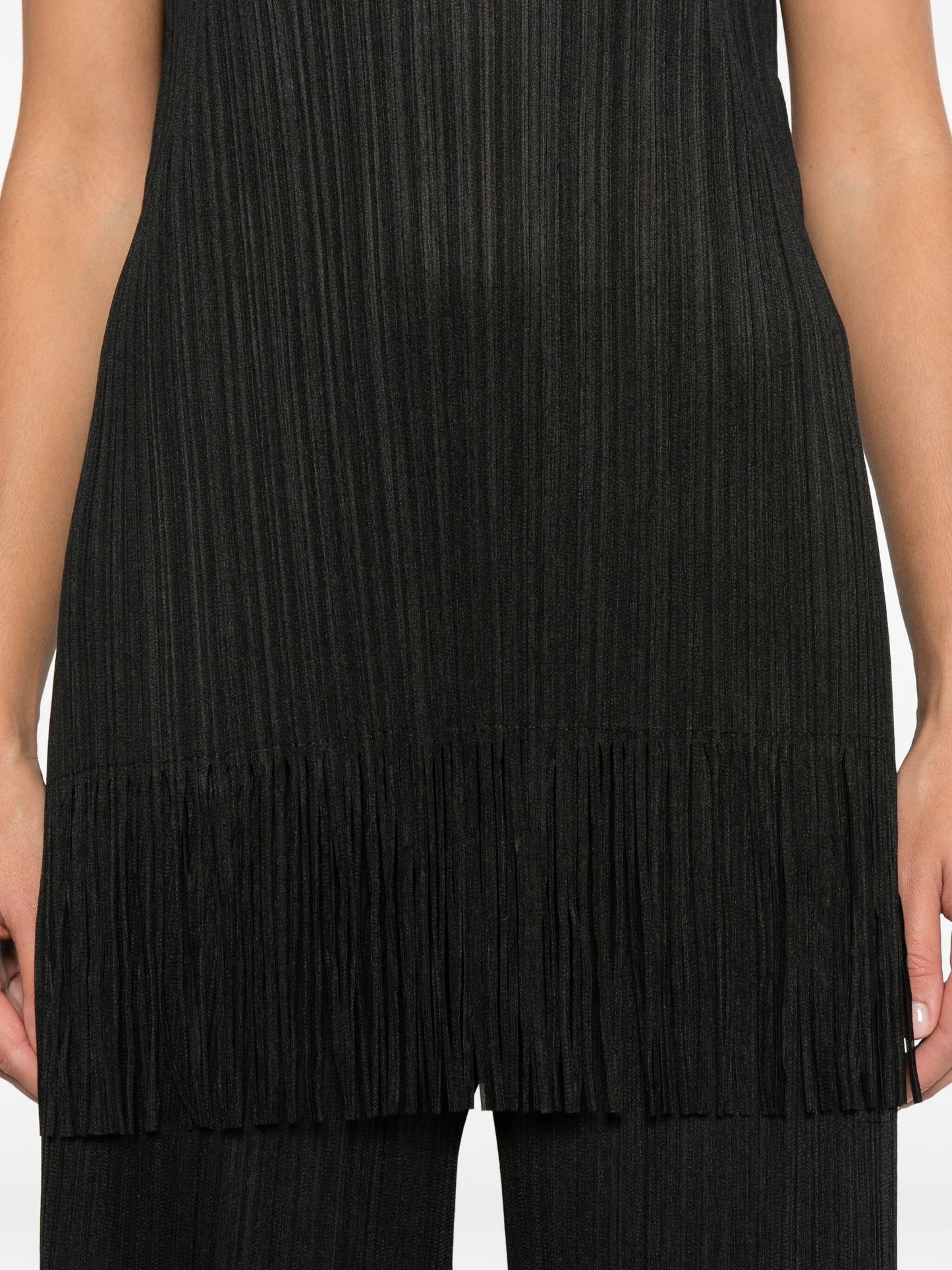 pleated fringe top