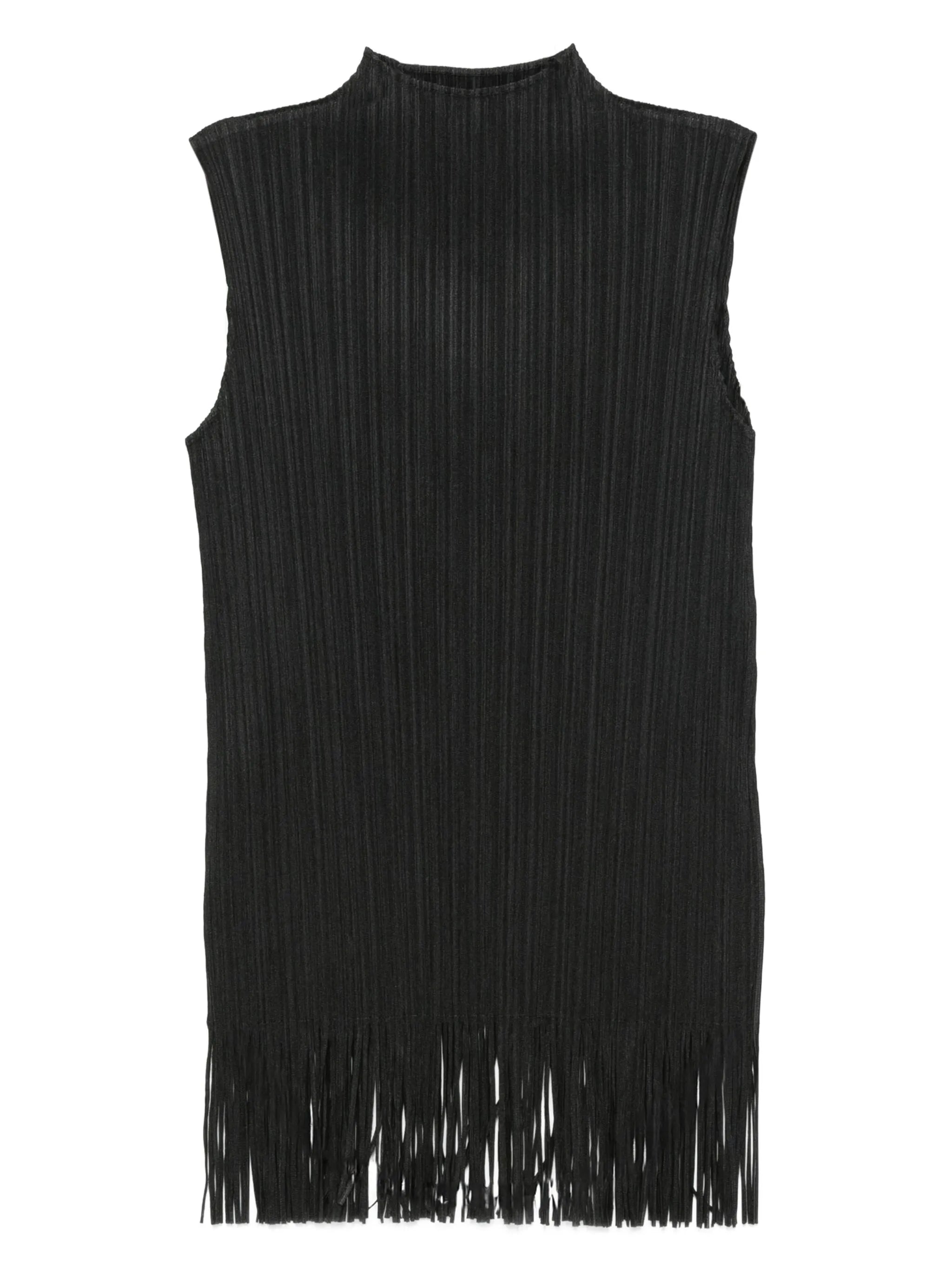pleated fringe top