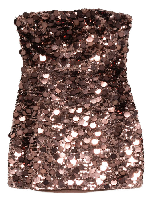 sequin-embellished mini dress