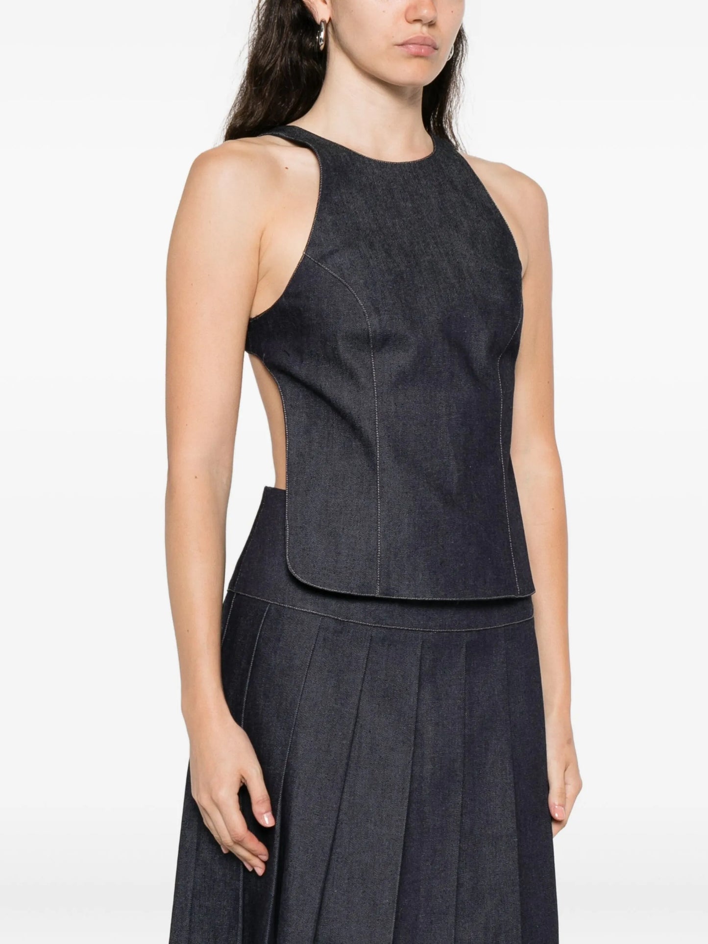 open-back tank top