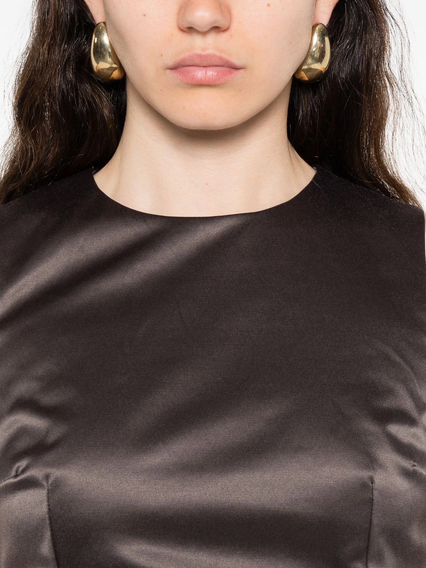 Nori satin tank top