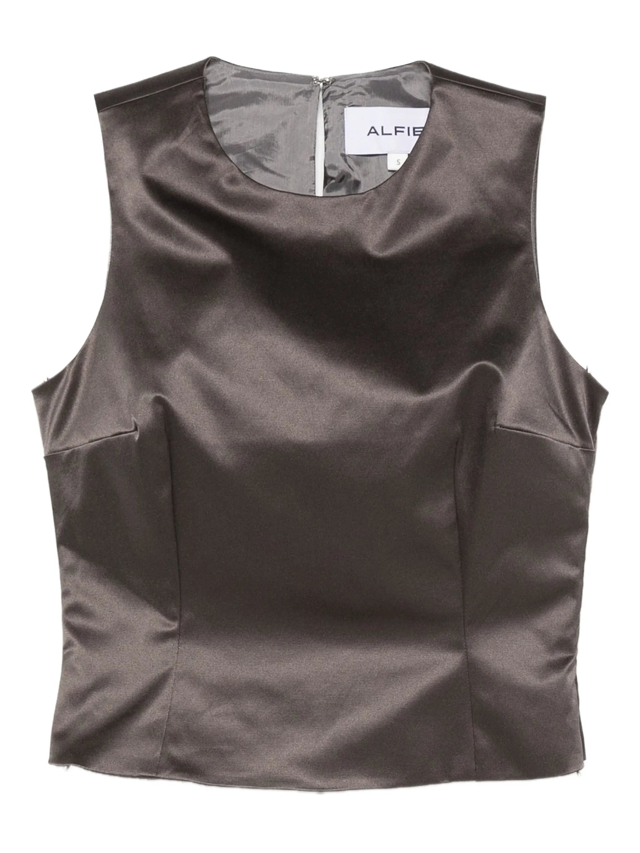 Nori satin tank top