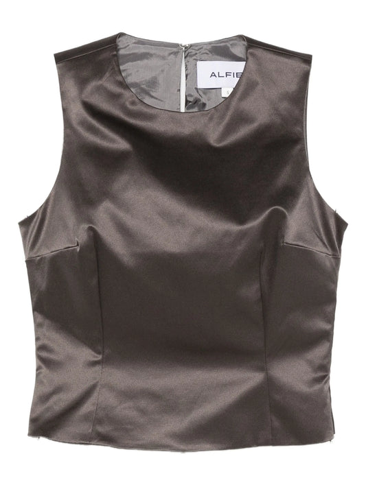 Nori satin tank top