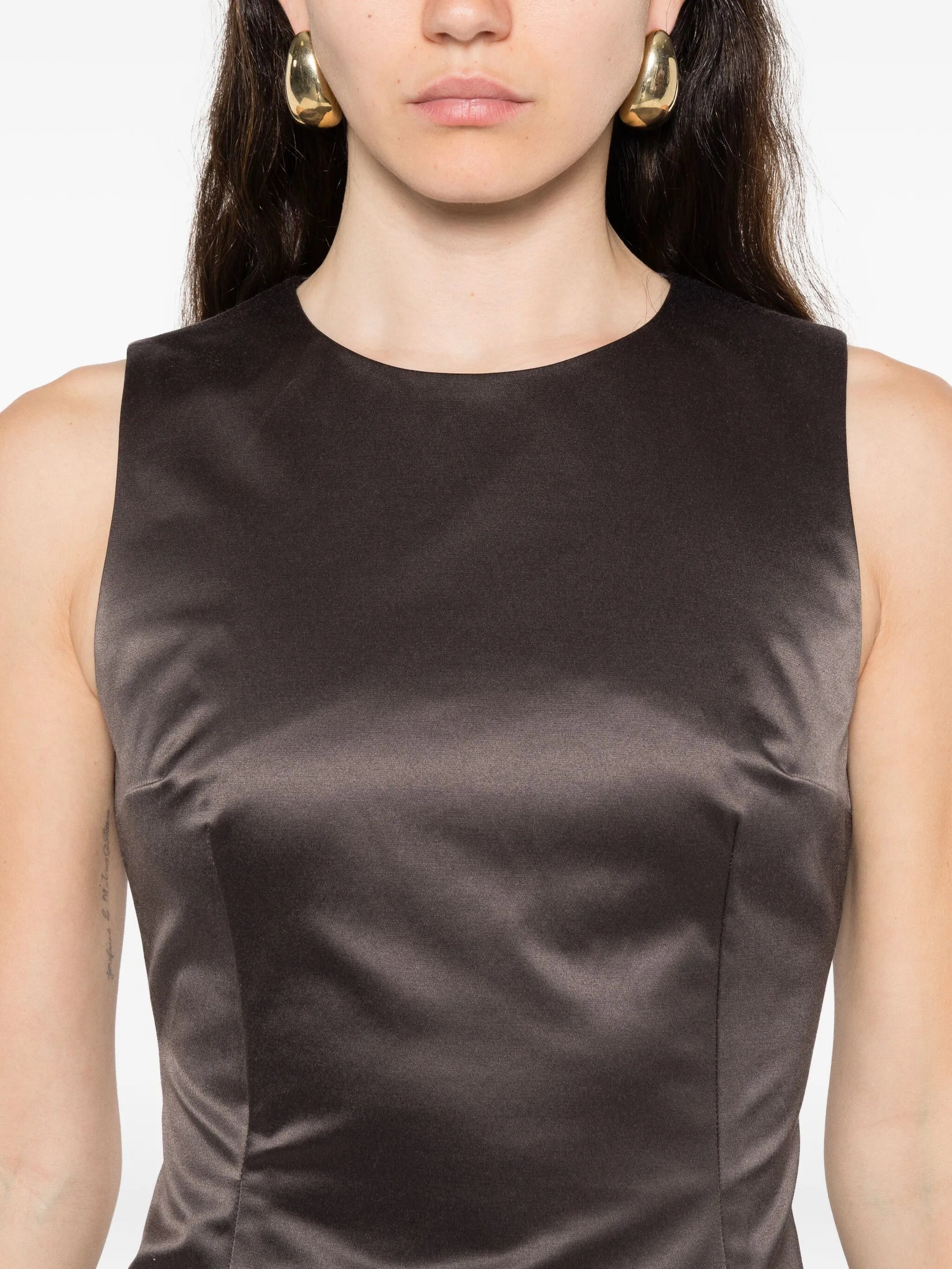 Nori satin mini dress