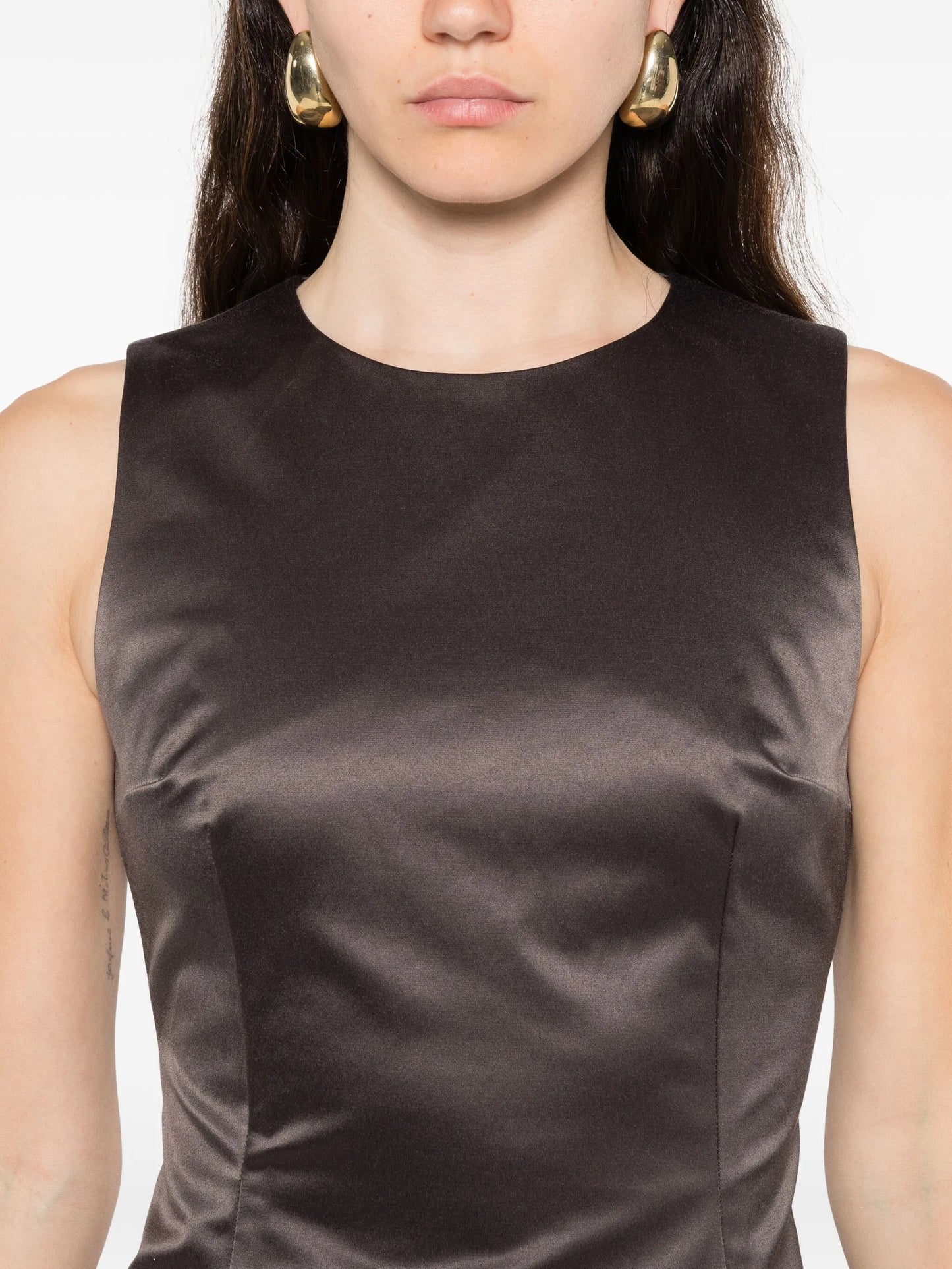 Nori satin mini dress