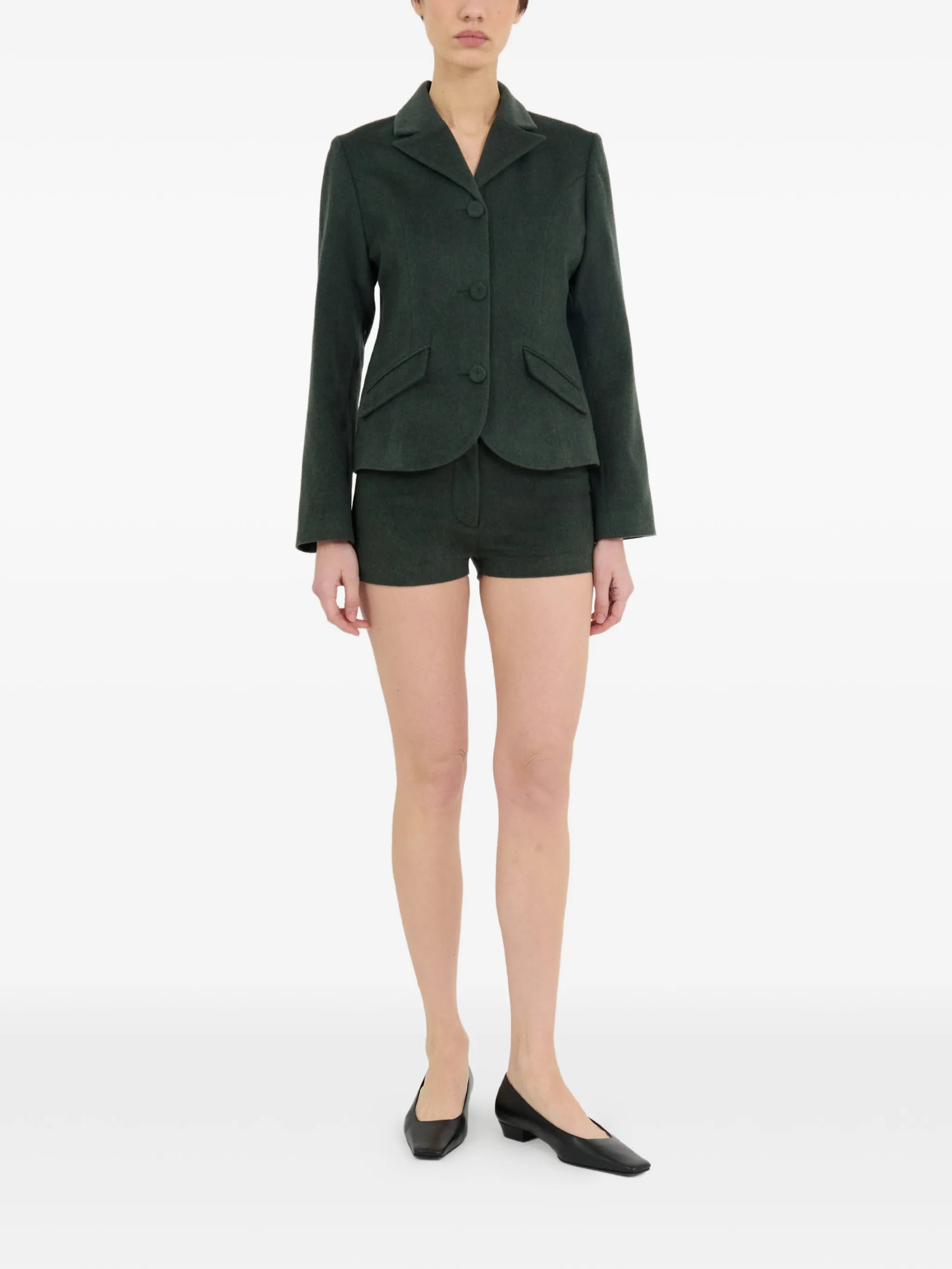 fine-knit mini shorts