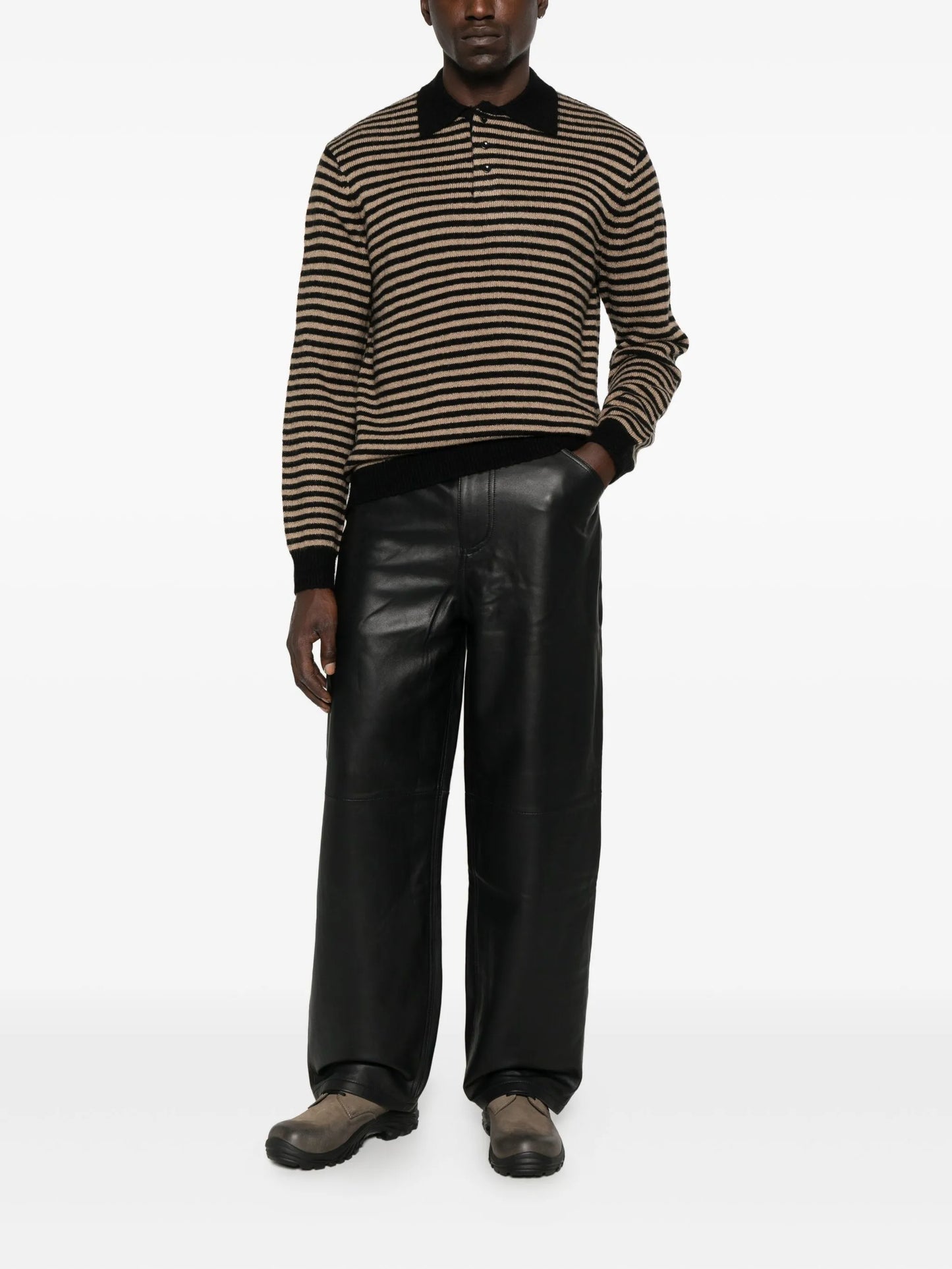 Leigh striped polo shirt