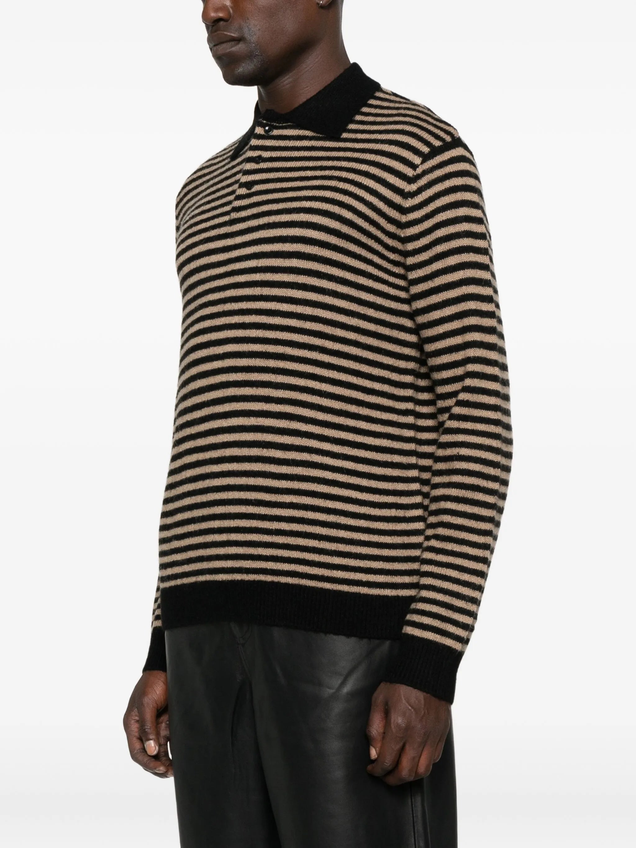 Leigh striped polo shirt