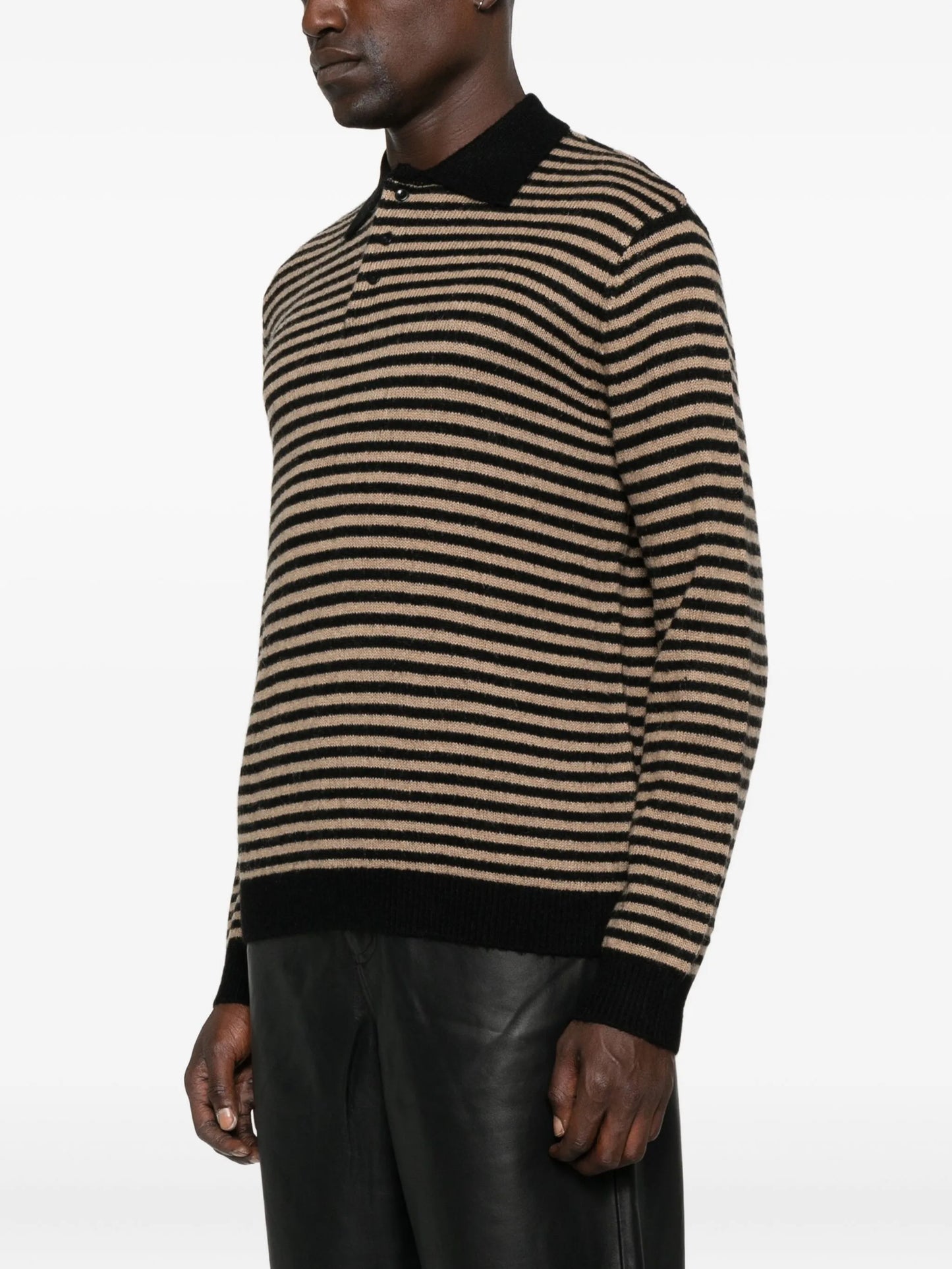 Leigh striped polo shirt