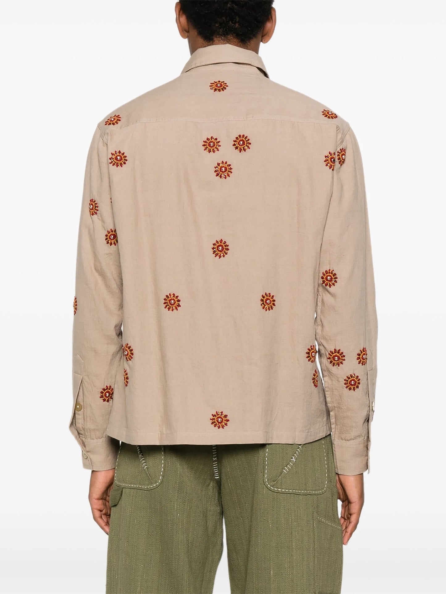 embroidered floral shirt
