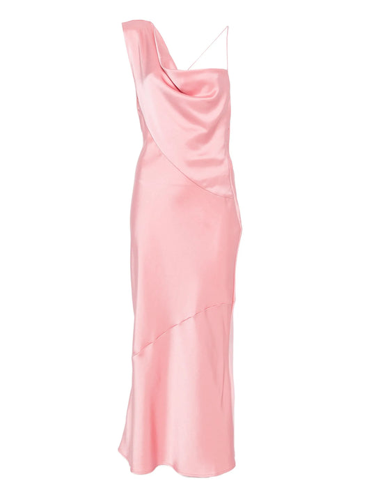 Minka cowl-neck slip dress