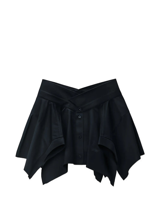 asymmetric mini skirt