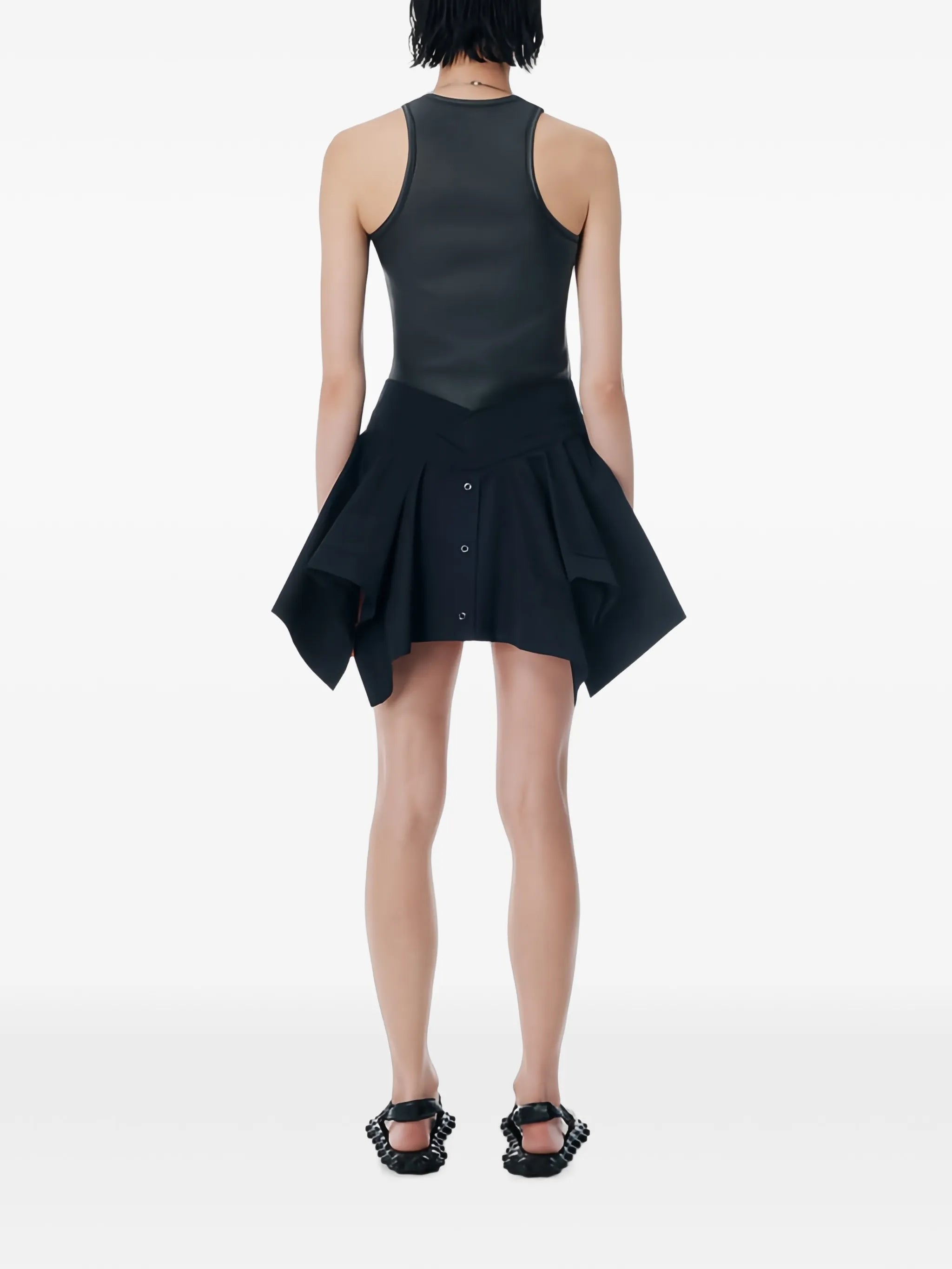 asymmetric mini skirt