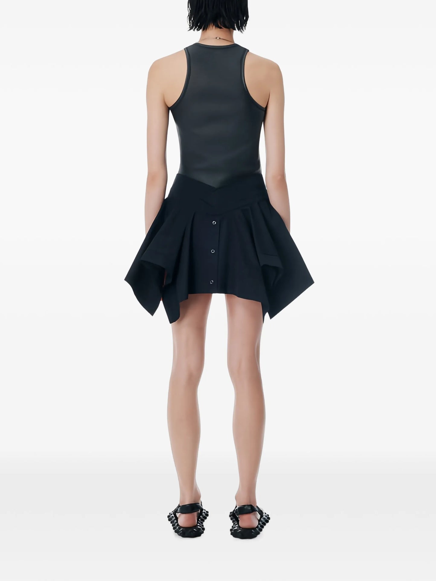 asymmetric mini skirt