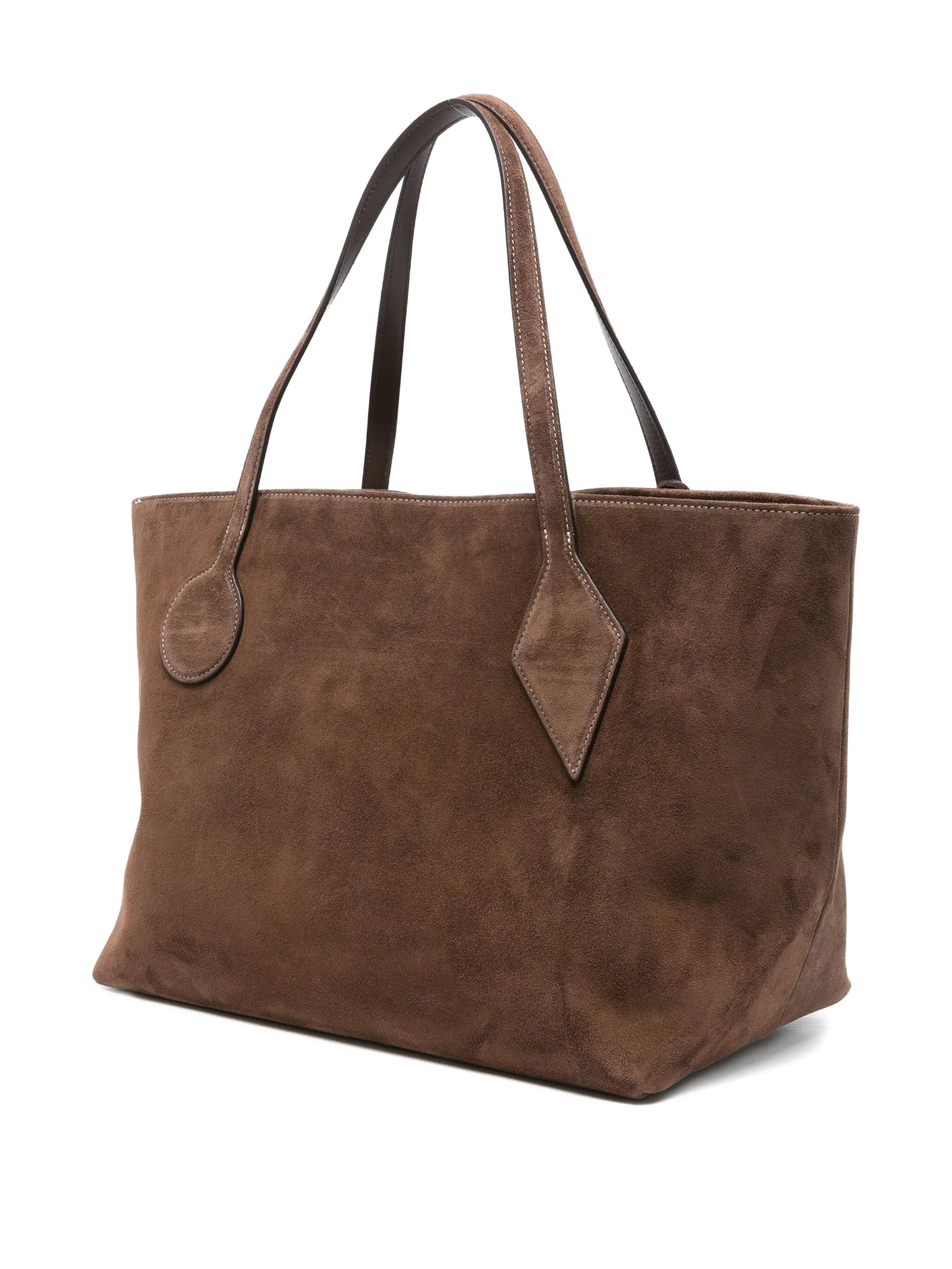 large suede tote bag