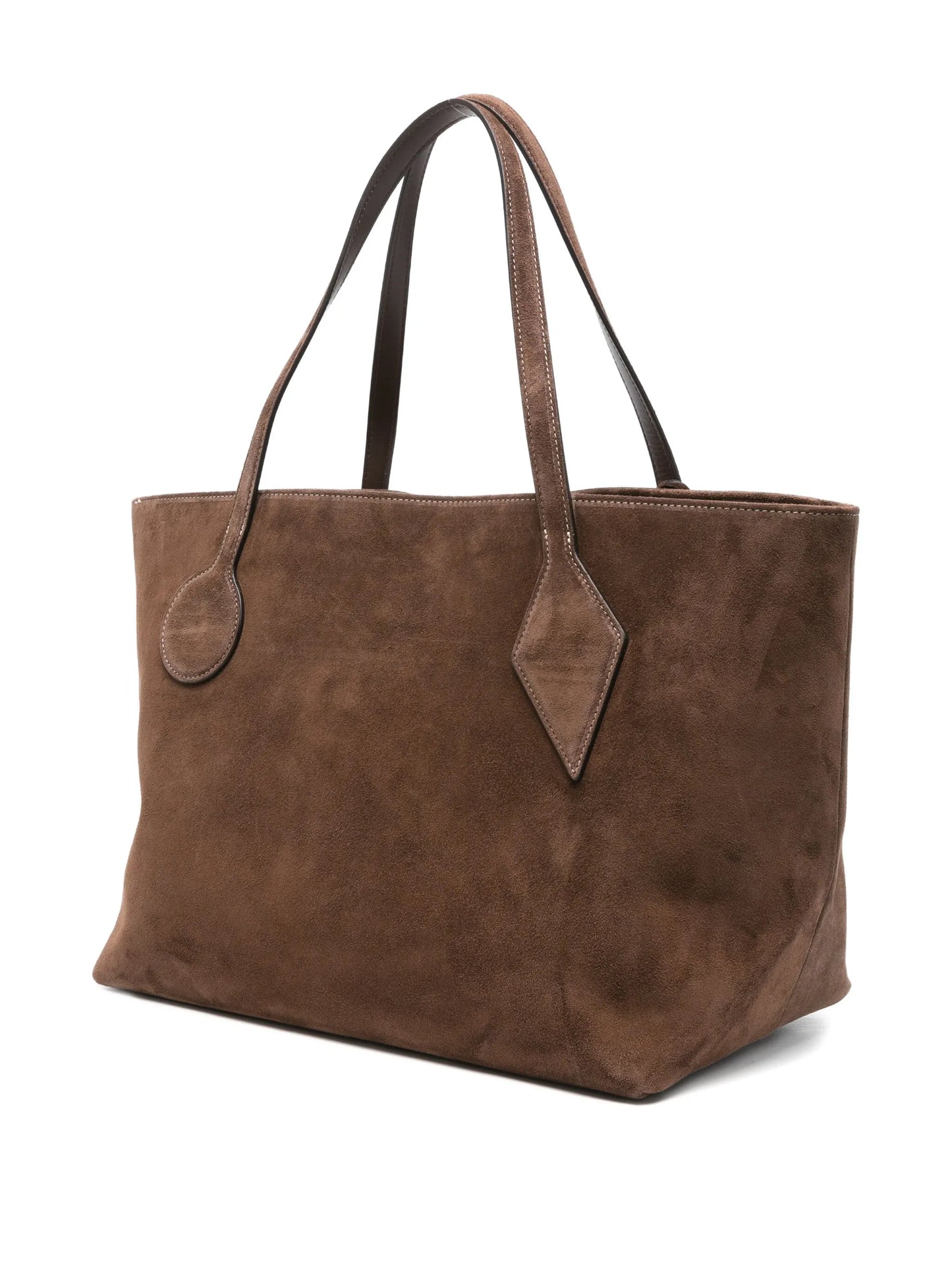large suede tote bag