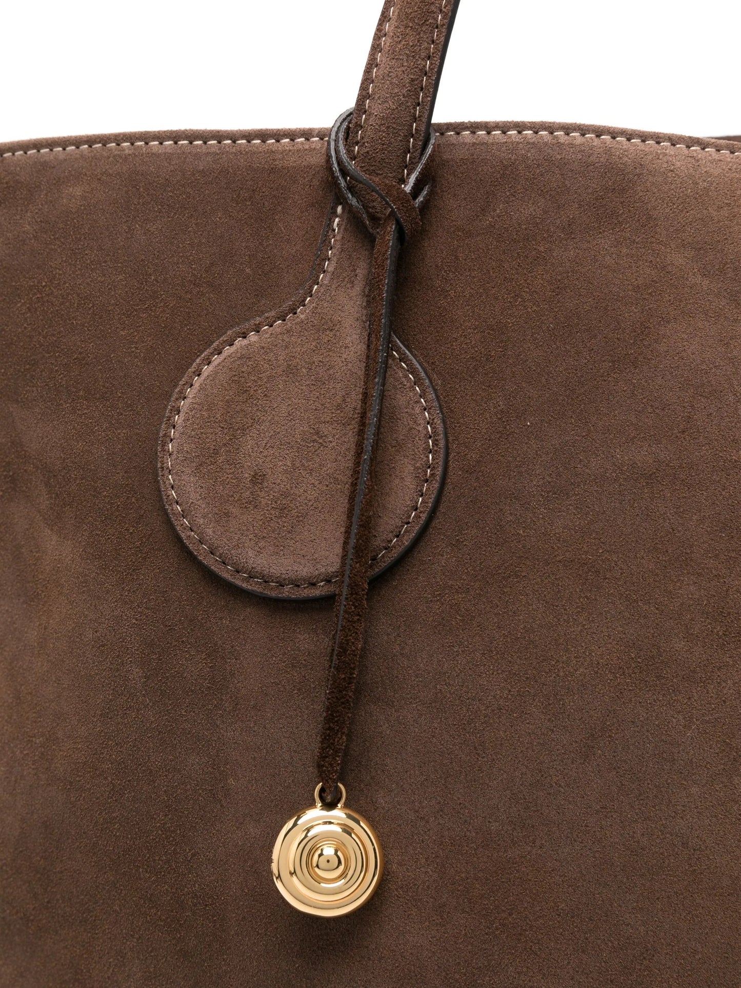 large suede tote bag