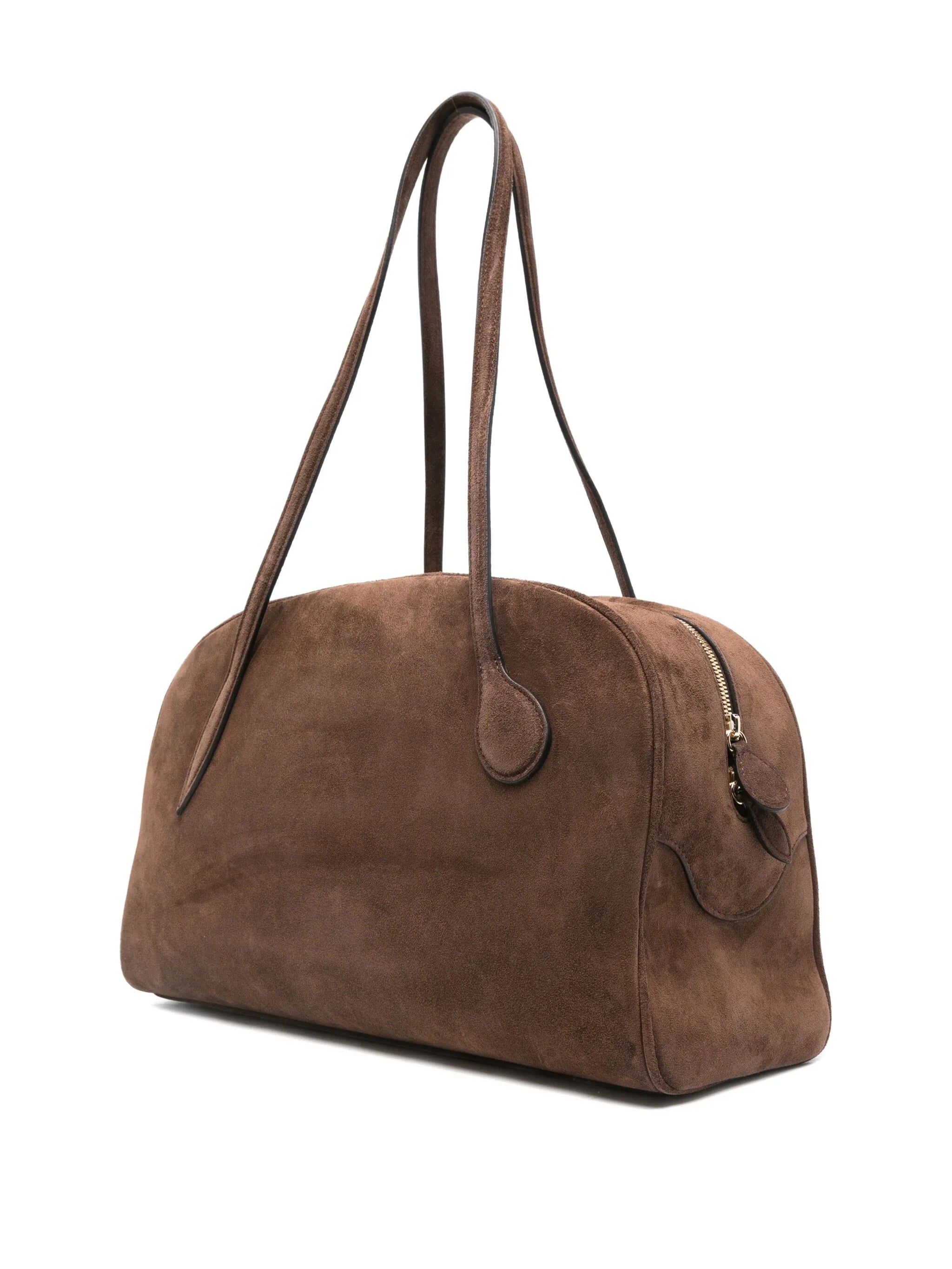 suede tote bag