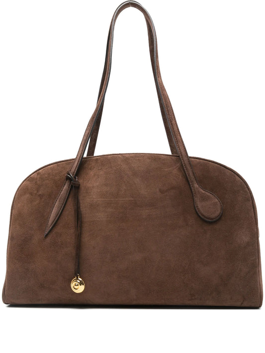 suede tote bag