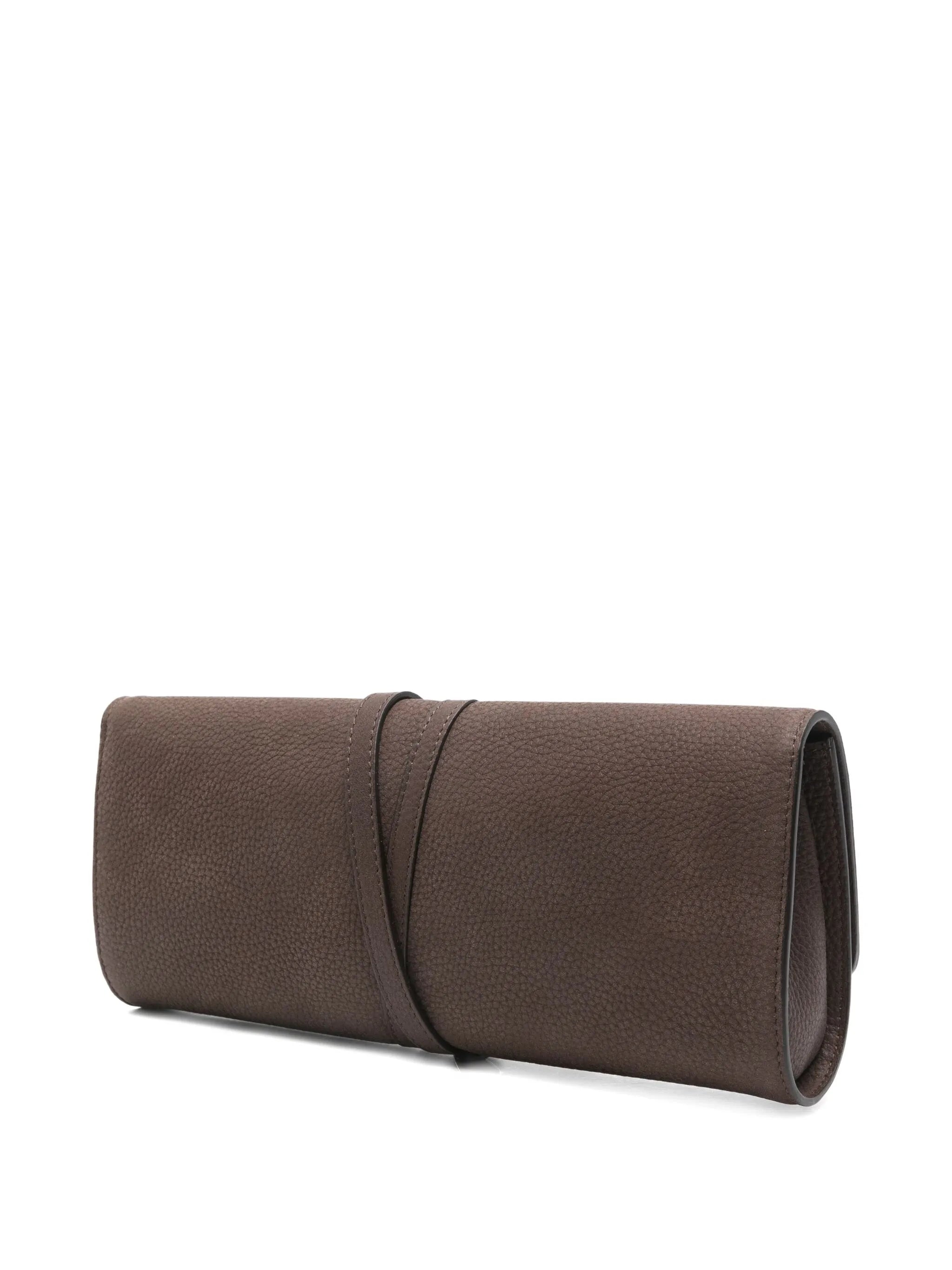 belted clutch bag