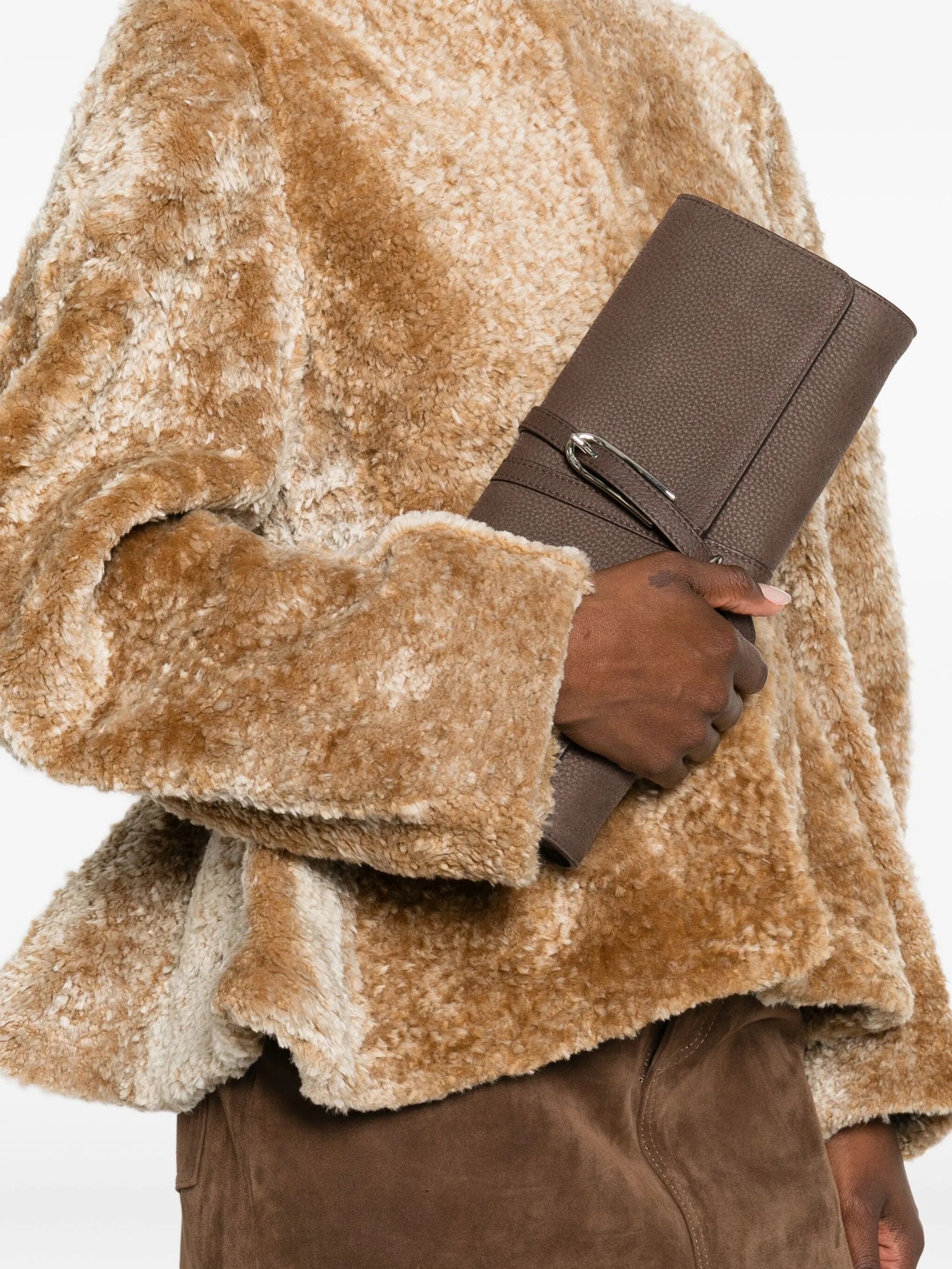 belted clutch bag