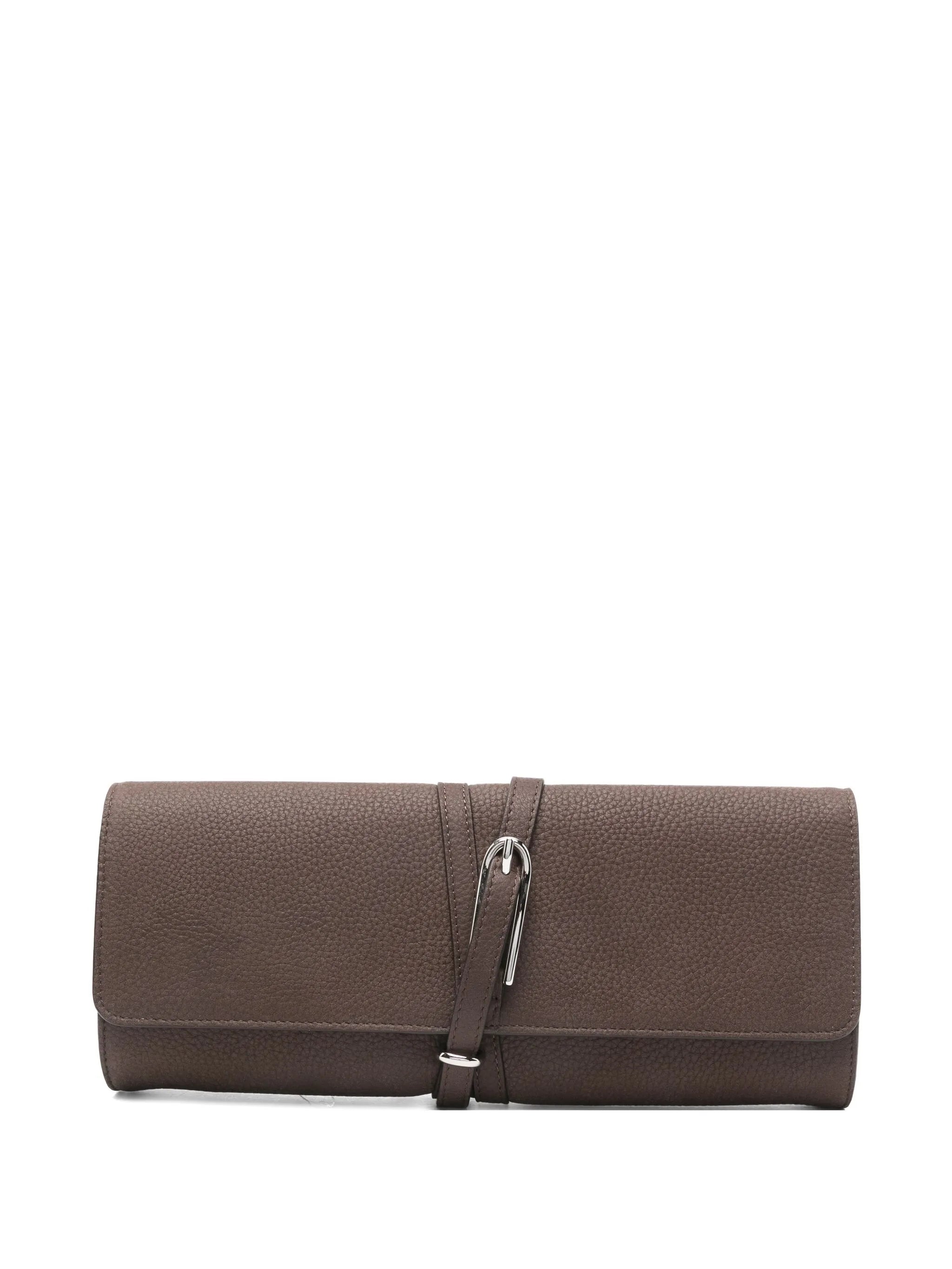 belted clutch bag
