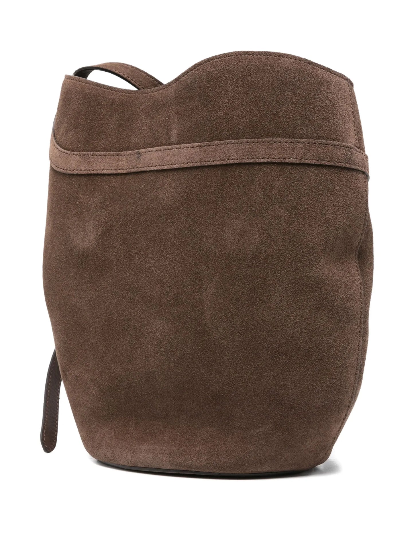suede bucket bag