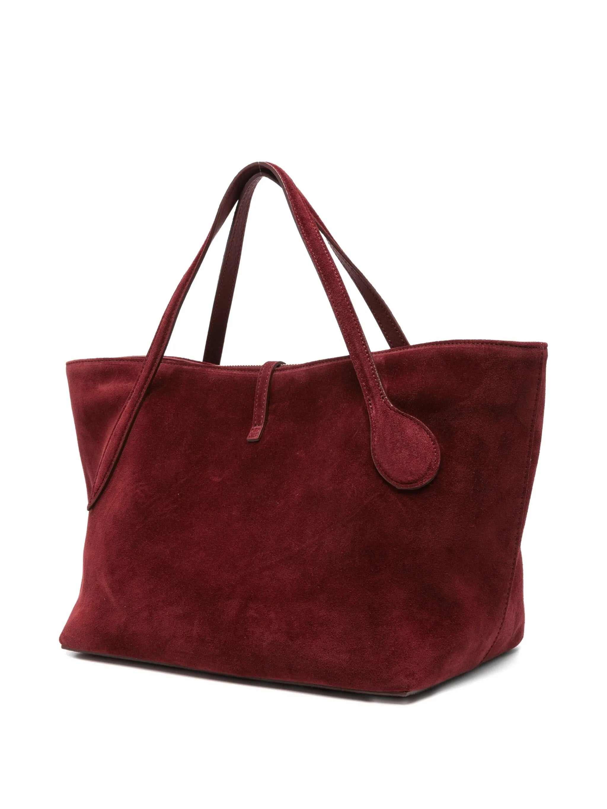suede tote bag