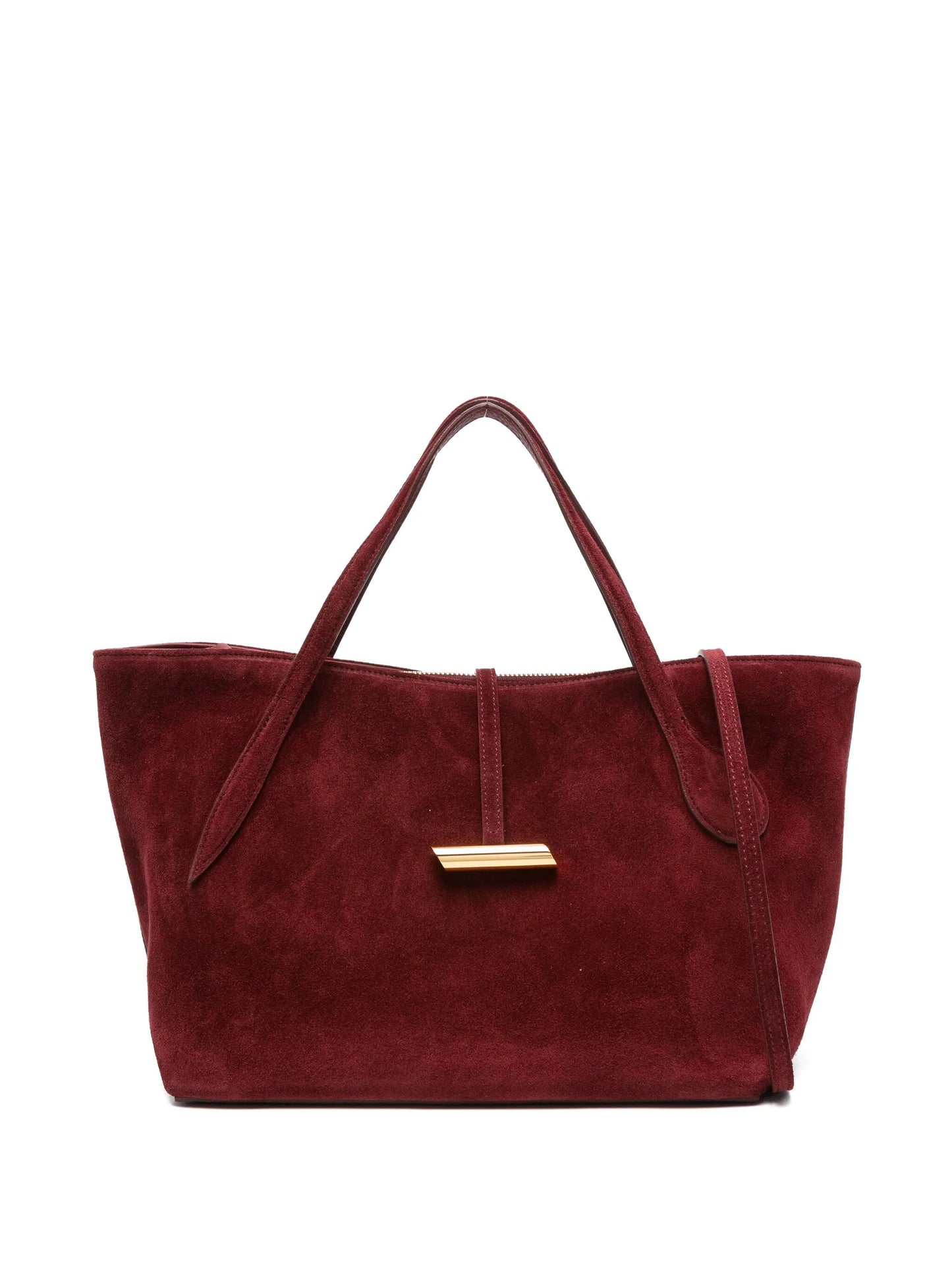 suede tote bag