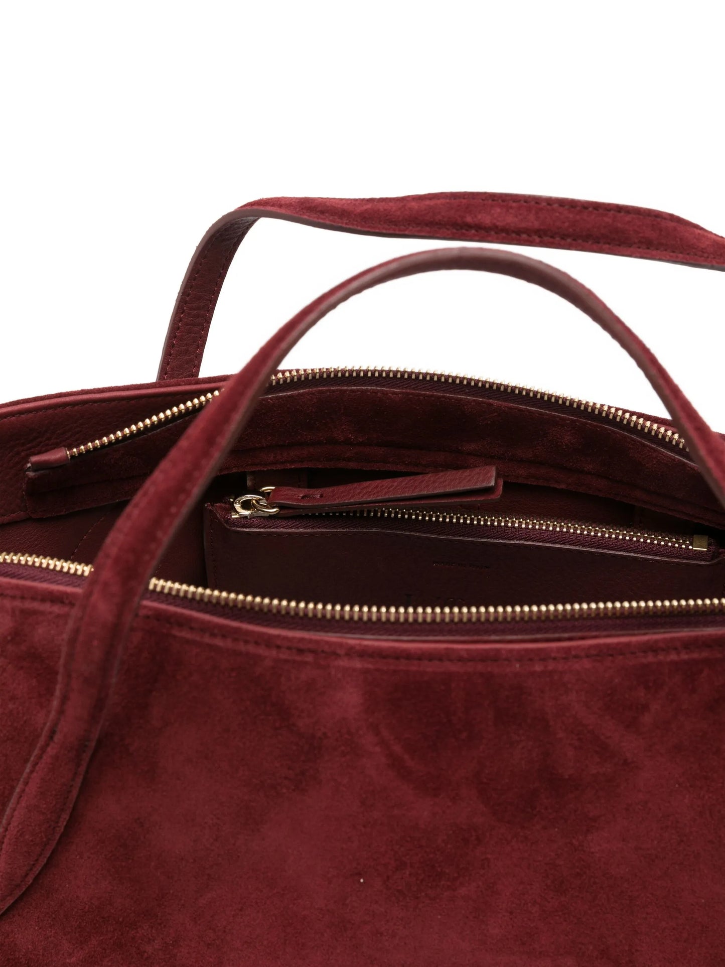 suede tote bag