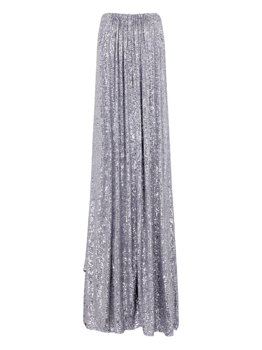 sequined high-low dress