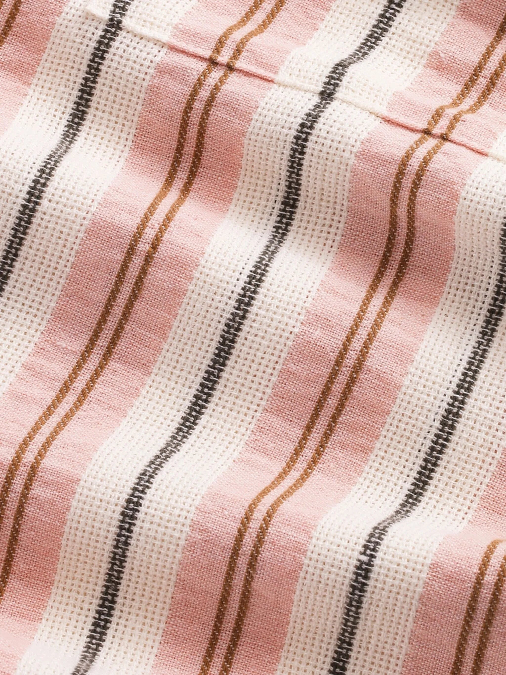 striped button-up shirt
